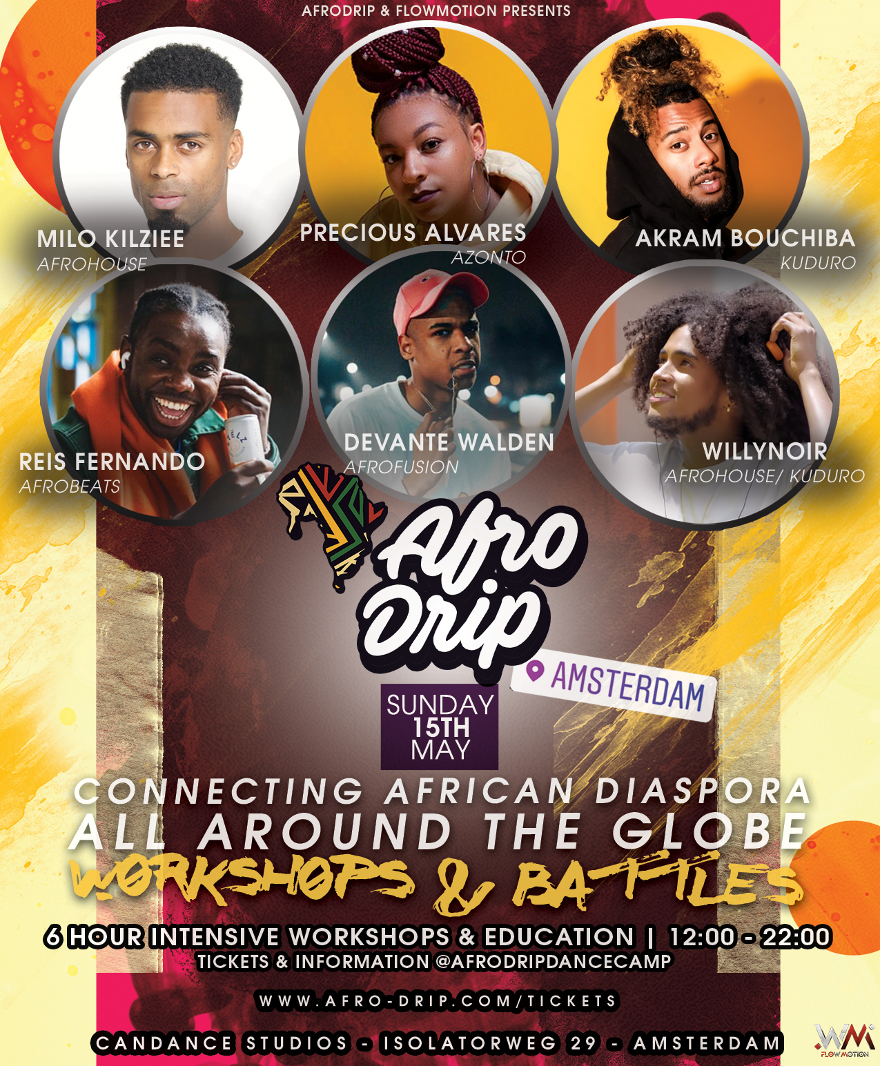 Afro Drip Dance Camp 6 Hours AfroDance Workshops + Battles AMSTERDAM