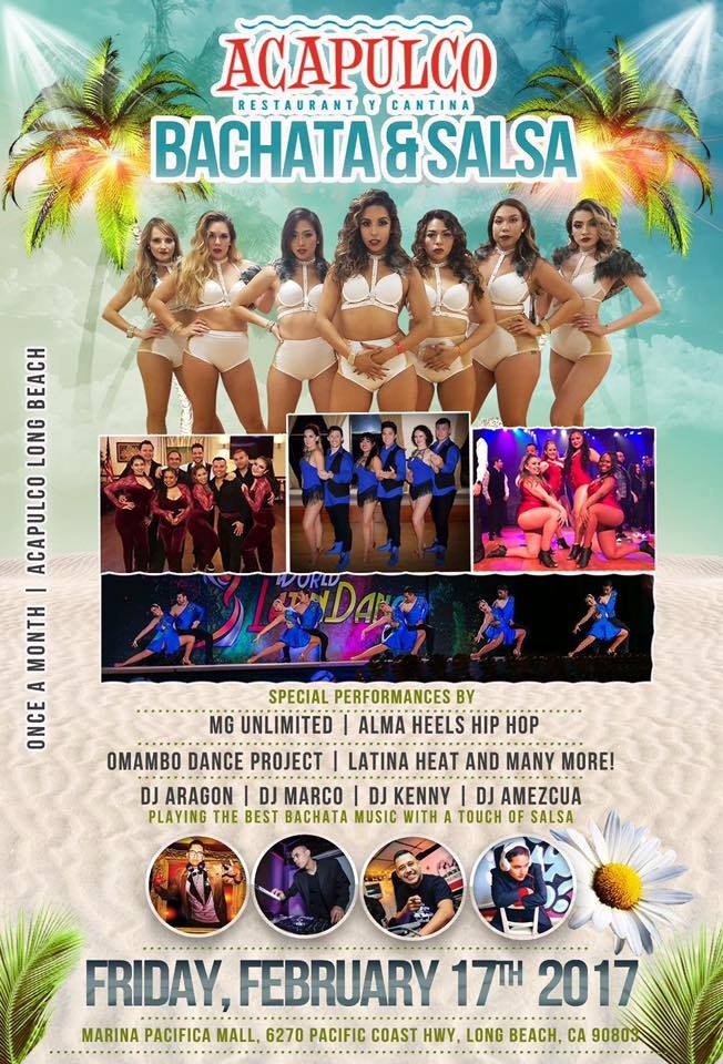 ONCE A MONTH - Bachata and Salsa at Acapulco PCH Long Beach!