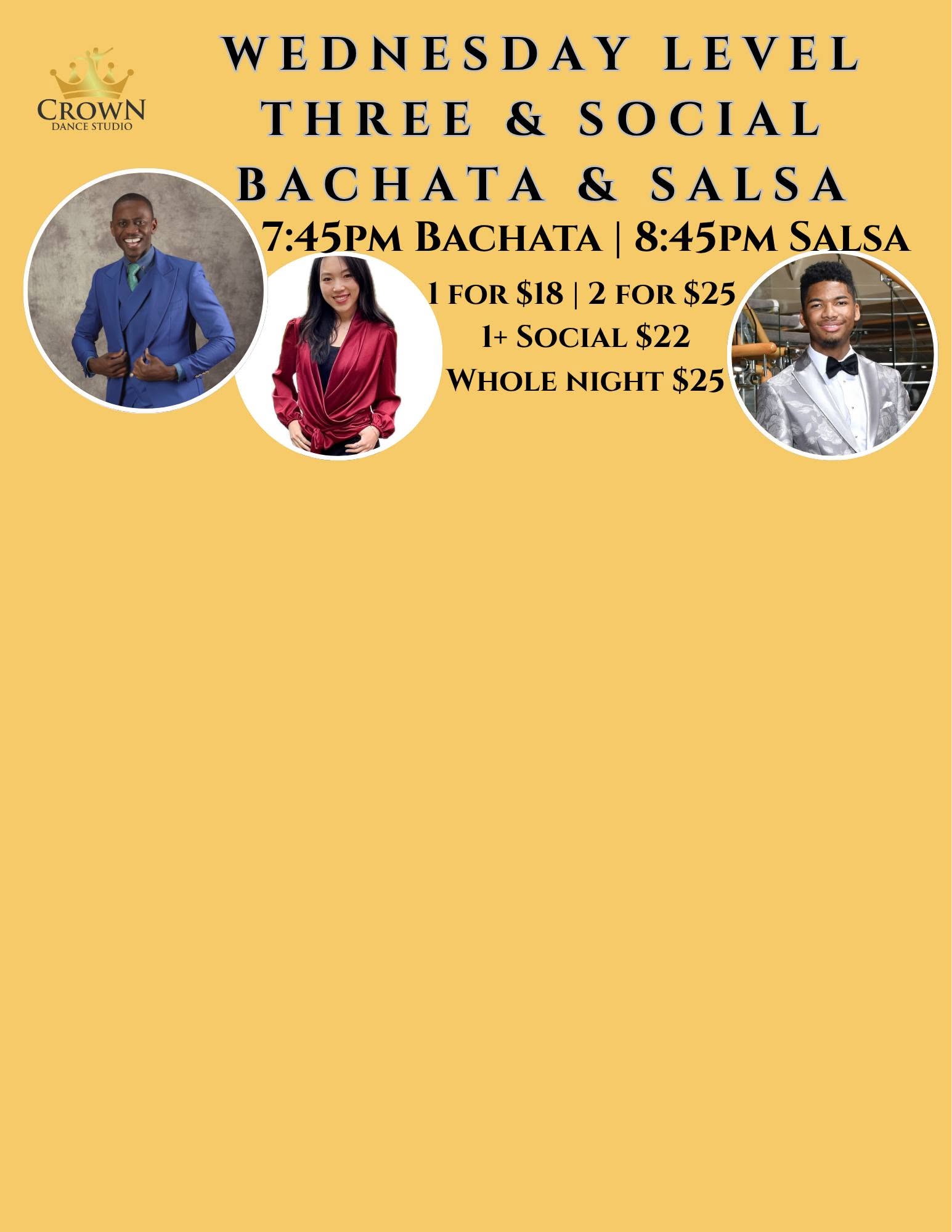 Mastery & Socializing (Level 3 Bachata & Salsa)
