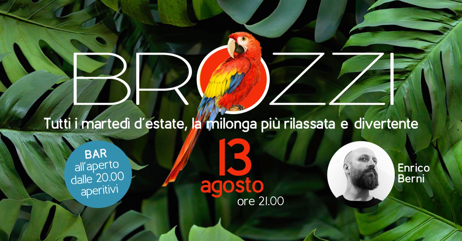 Milonga estiva di Brozzi 🦜 con dj Enrico Berni