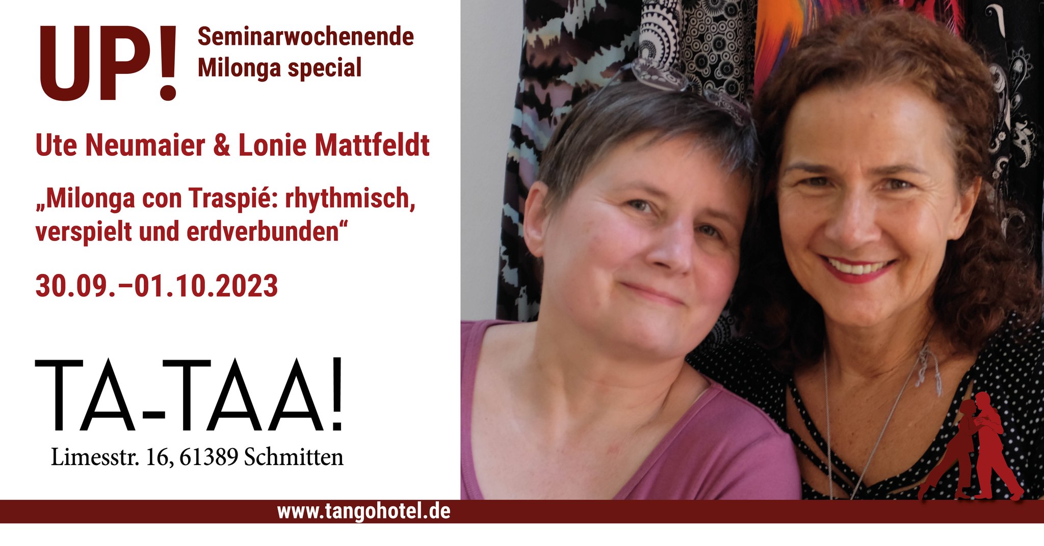 UP! Seminarwochenende Milonga mit Ute Neumaier & Lonie Mattfeldt