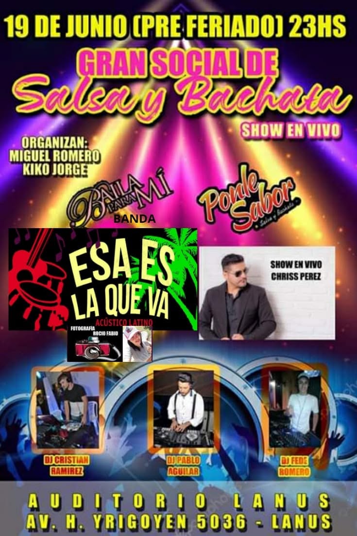 FIESTA DE SALSA Y BACHATA 50 & 50