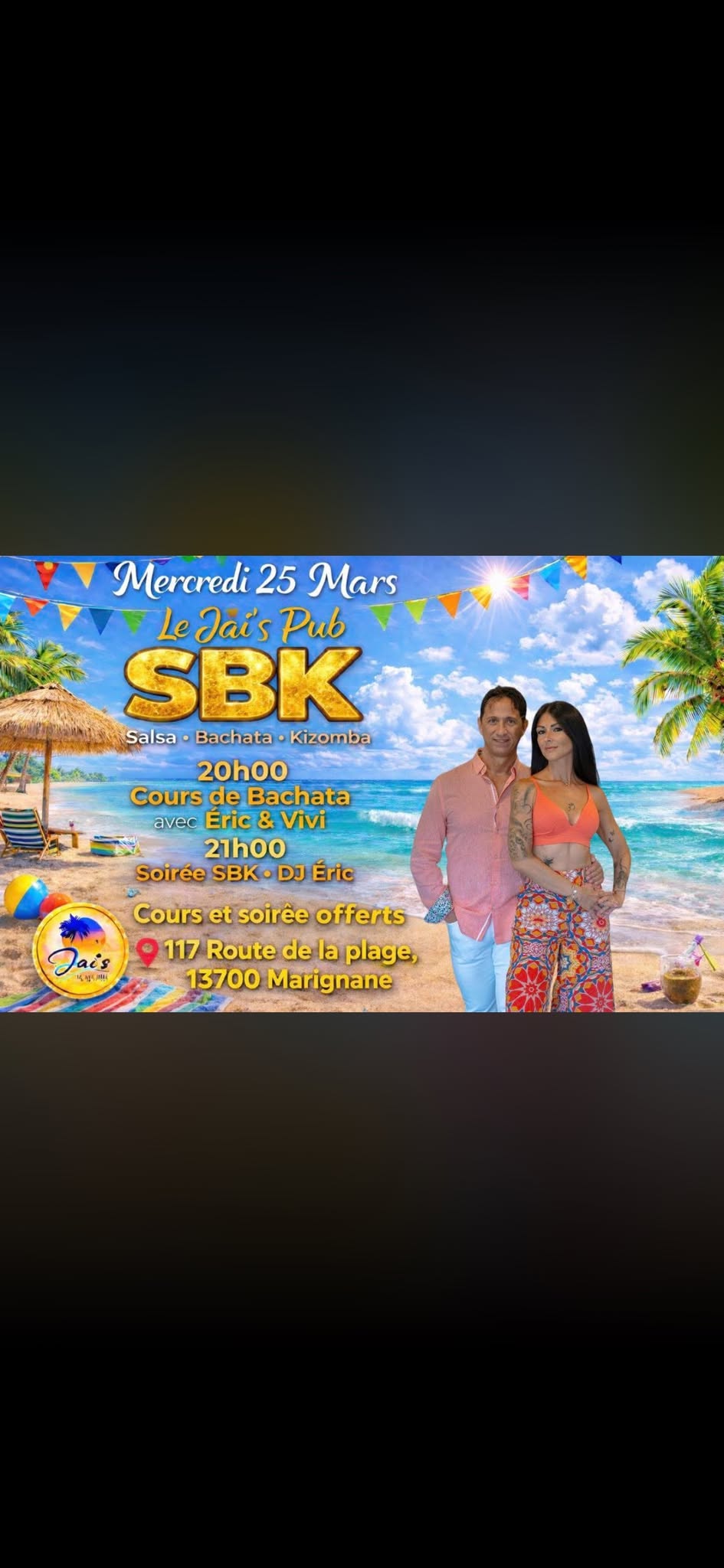 COURS DE BACHATA + SOIRÉE SBK