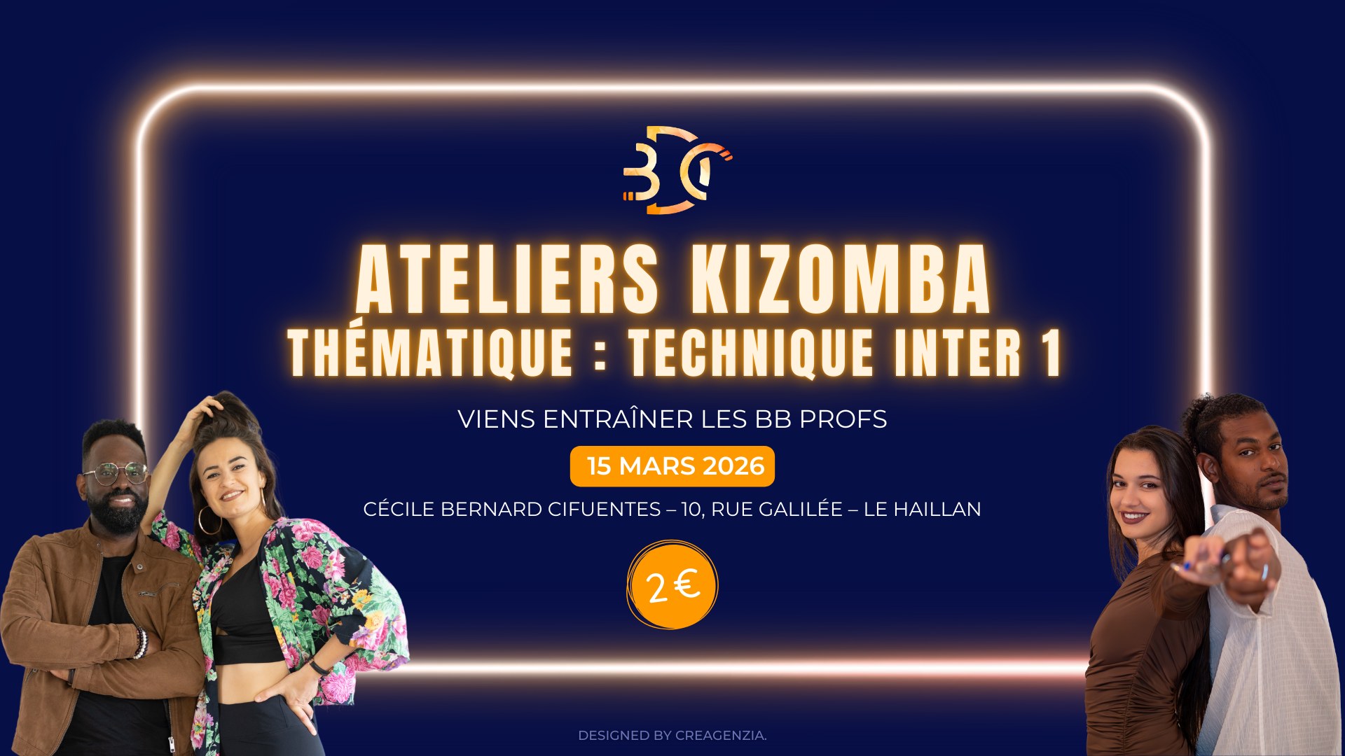 Ateliers Kizomba Urbankiz édition Bb Teachers - Thématique Inter 1