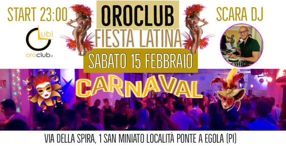 *Sabato 15 Febbraio* FIESTA LATINA