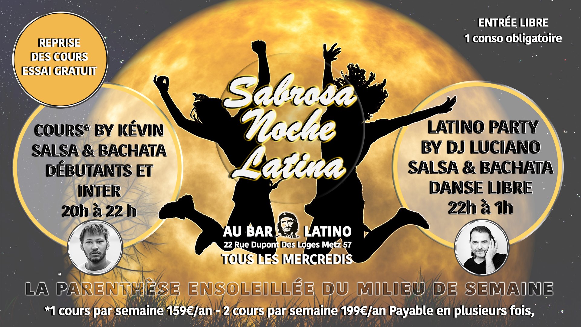 Sabrosa Noche Latina - Cours by Kévin Soirée by DJ Luciano