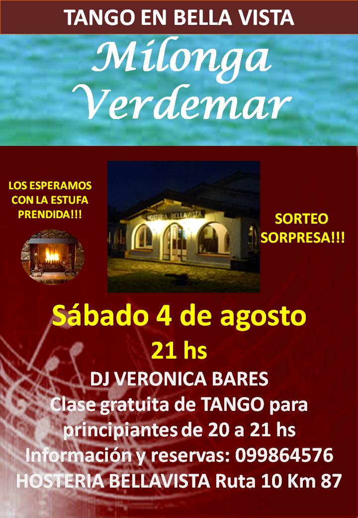 Milonga Verdemar Sábado 4 de agosto
