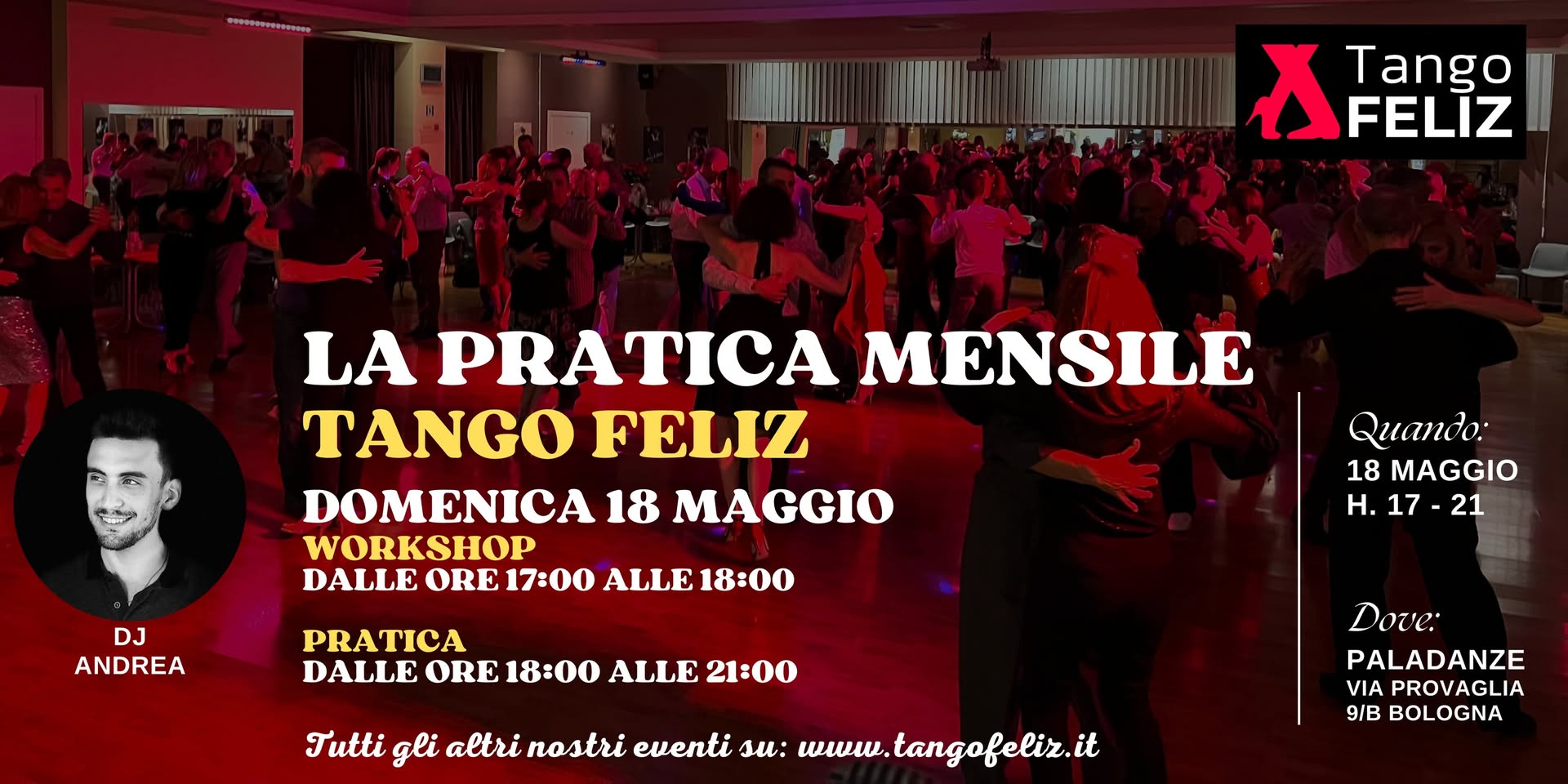 La pratica mensile con workshop - TANGO FELIZ - PALADANZE (BO)