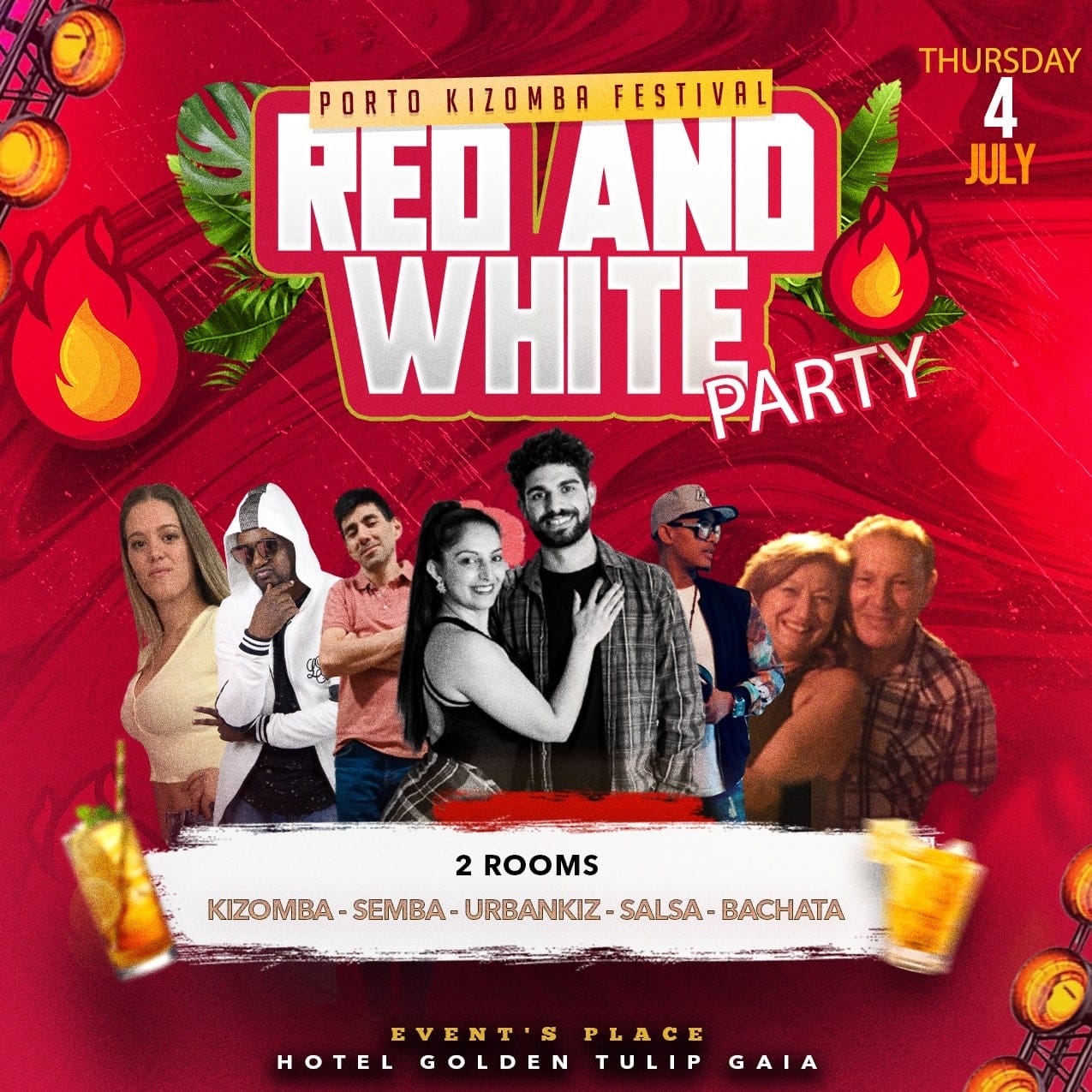 RED AND WHITE PARTY - OPORTO CITY - Hotel Golden Tulip Gaia
