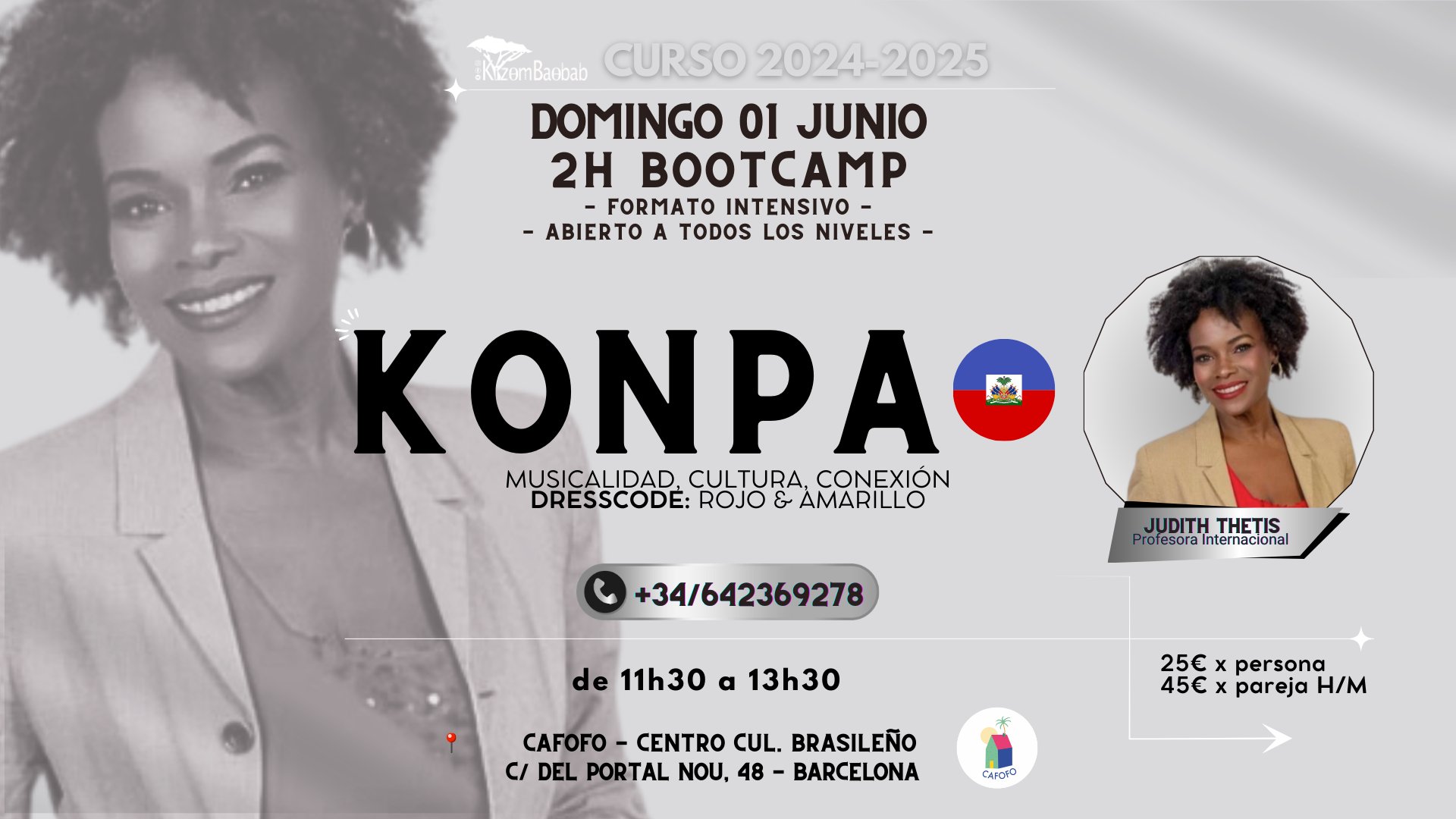 KONPA BOOTCAMP JUDITH THETIS 01.06.2025 ๐ Barcelona by KizomBaobab