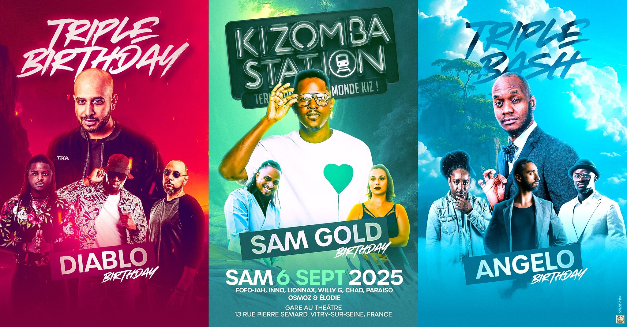 Kizomba Station - Samedi 6 Septembre - Triple Birthday