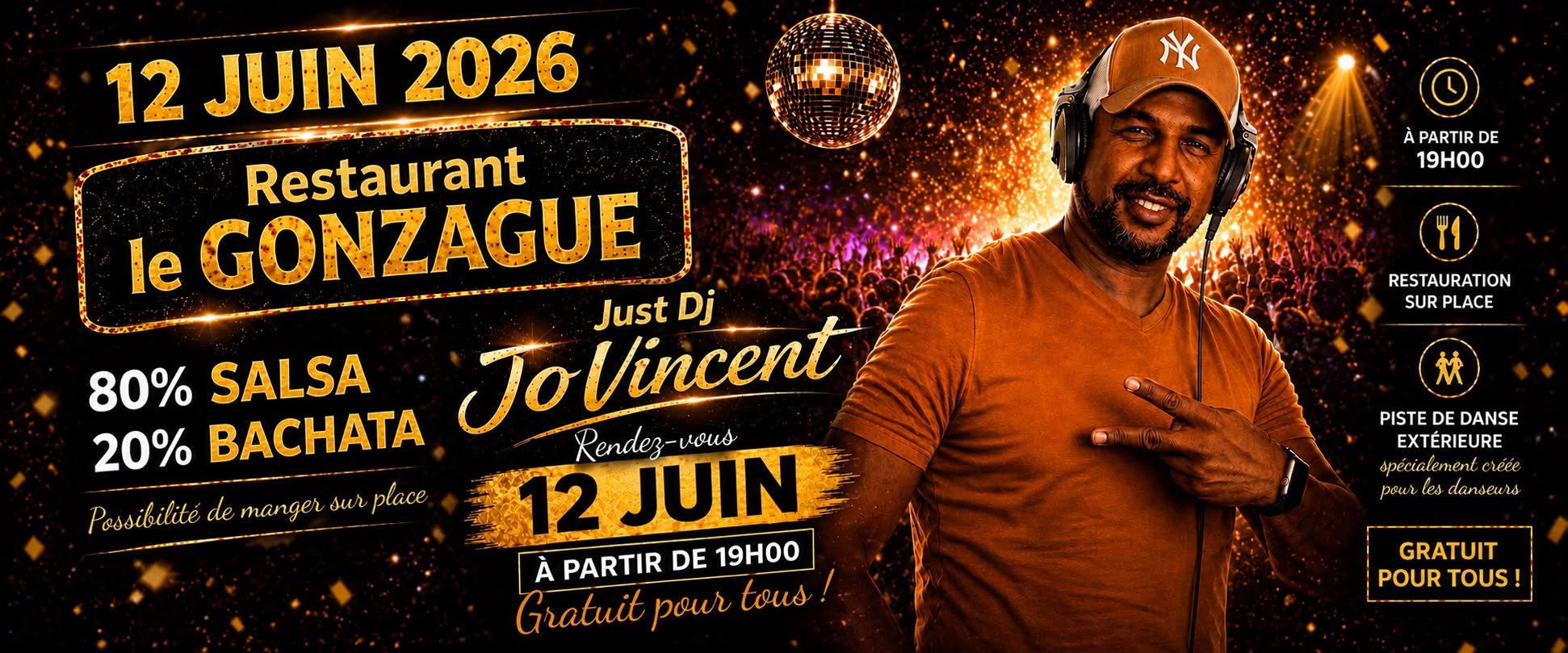 Les rdv latino : soirée gratuite salsa & bachata en plein air au bistro Gonzague
