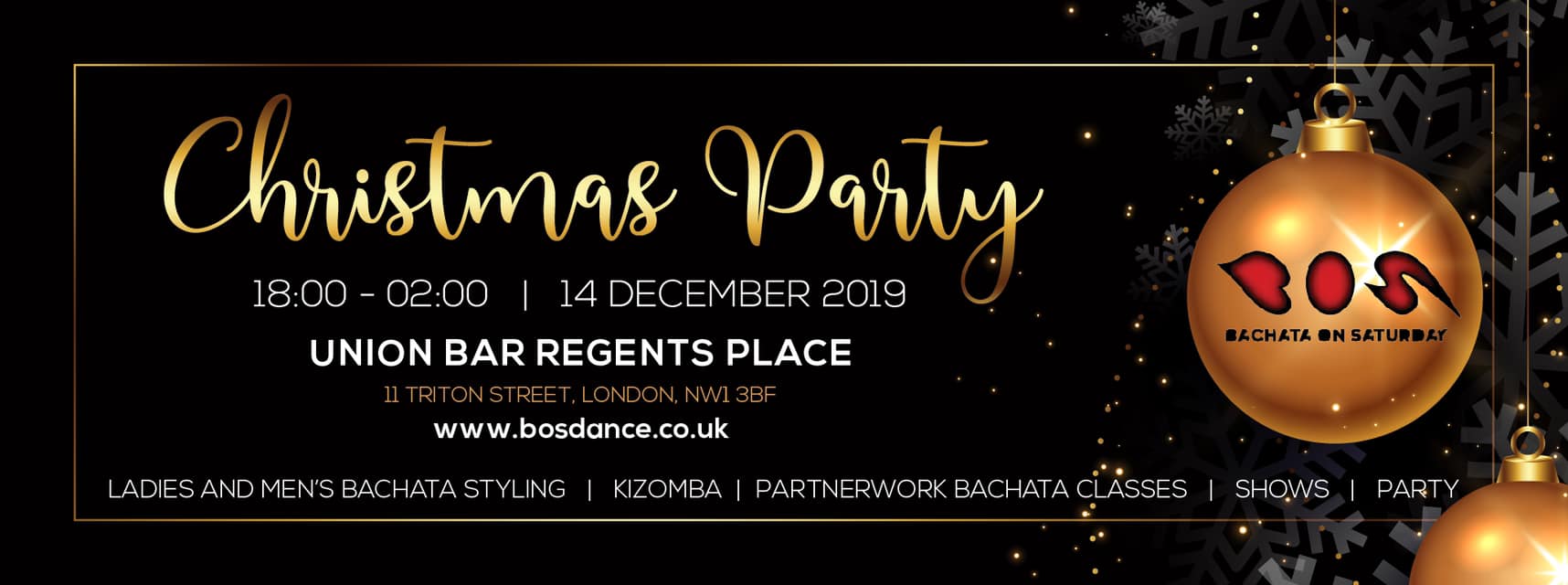 BOS - Bachata On Saturday - Christmas Party