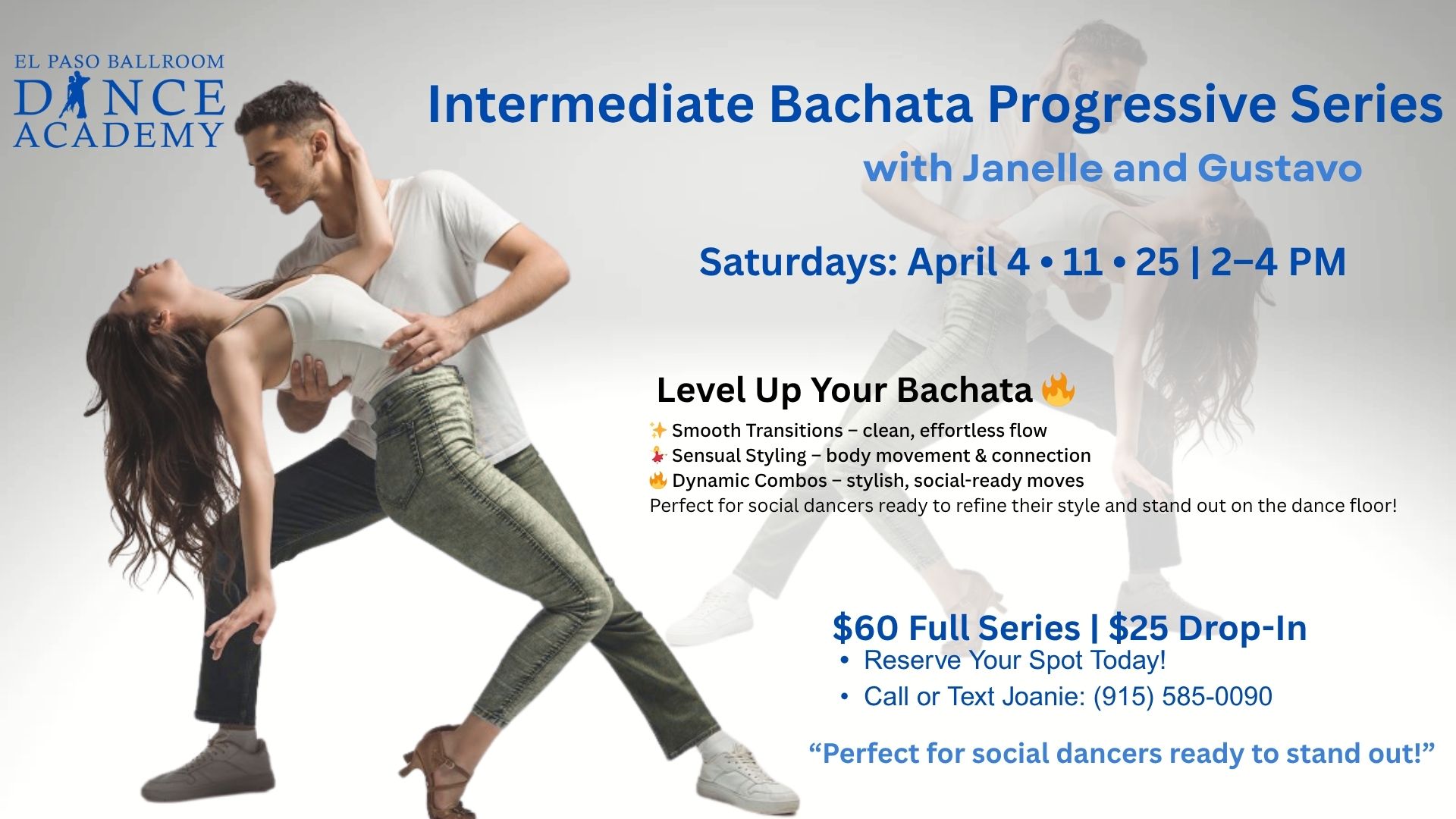 Intermediate Bachata Series with Janelle and Gustavo