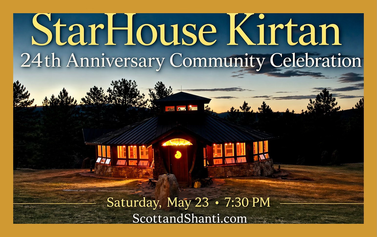 SOLD OUT 24th Anniversary StarHouse Kirtan Evening of Ecstatic Chant & Embodied Meditation