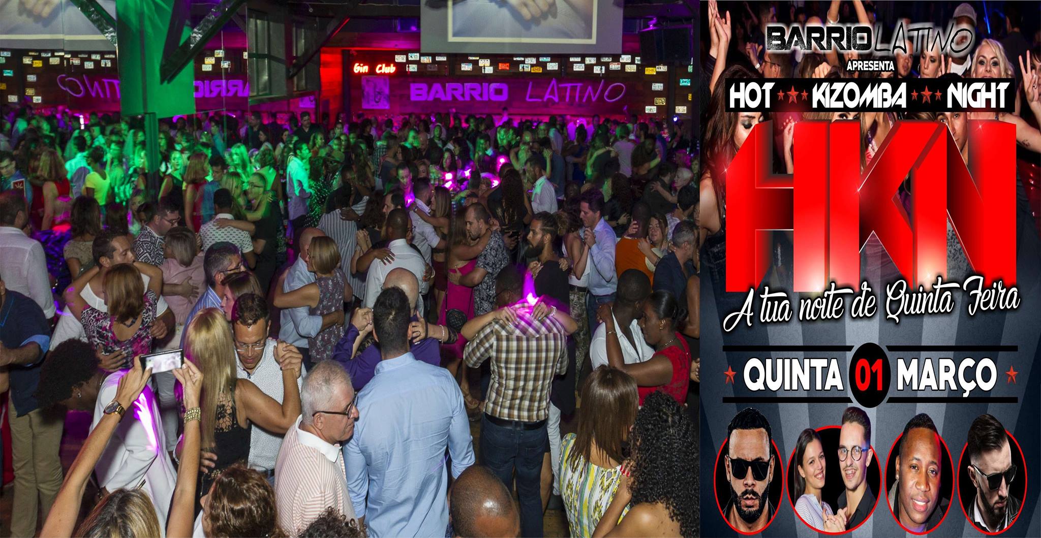 HOT Kizomba NIGHT - Quinta 1 Março no Barrio Latino