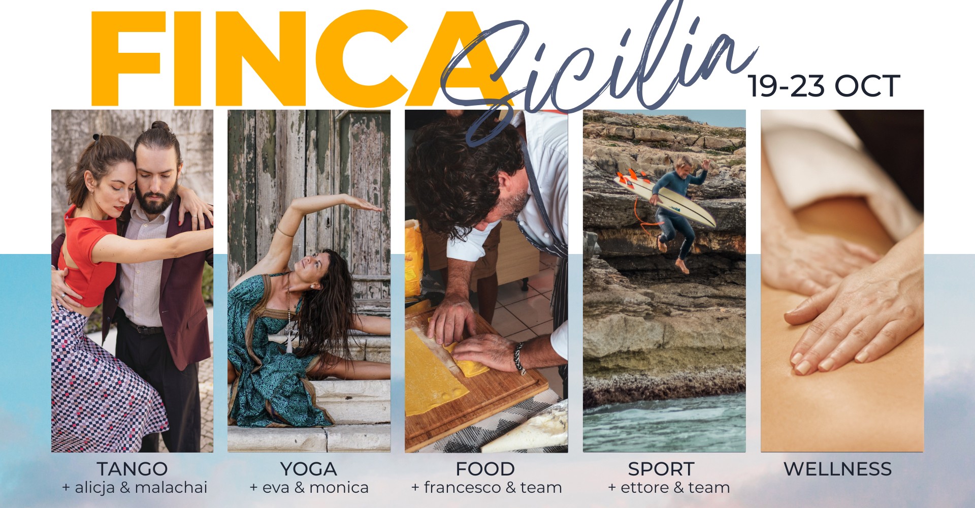 FINCA SICILIA x TANGO by Alicja & Malachai + YOGA by Eva & Monica + Chef Francesco