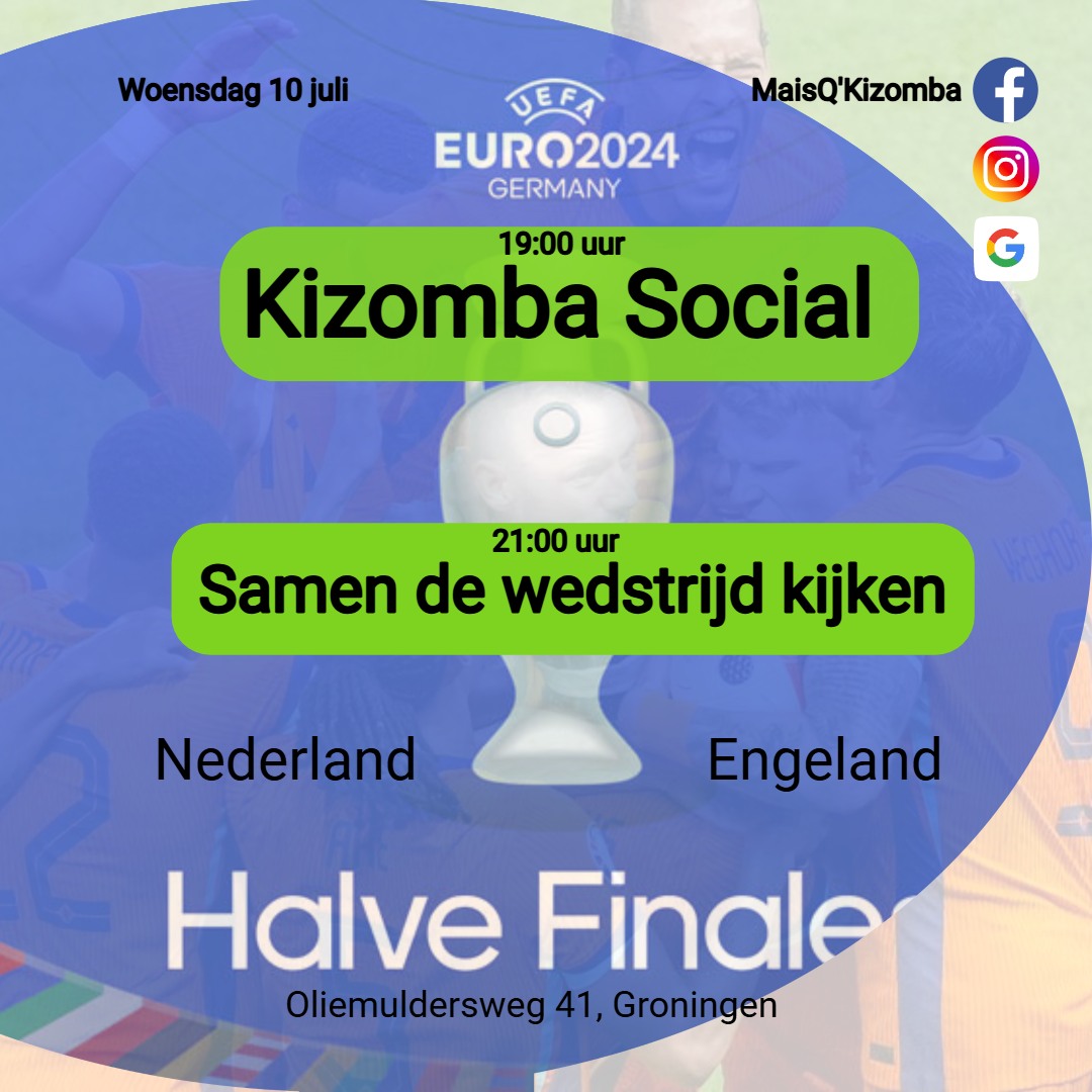 Kizomba Social en Samen de wedstrijd kijken
