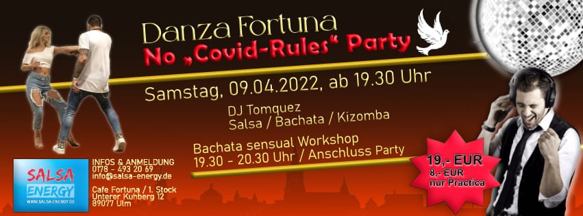 DANZA Fortuna Ulm - Bachata Workshop + No Covid Rules Party !
