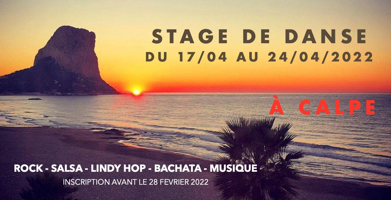 Stage Rock Salsa Lindy Hop Bachata Musique à Calpe