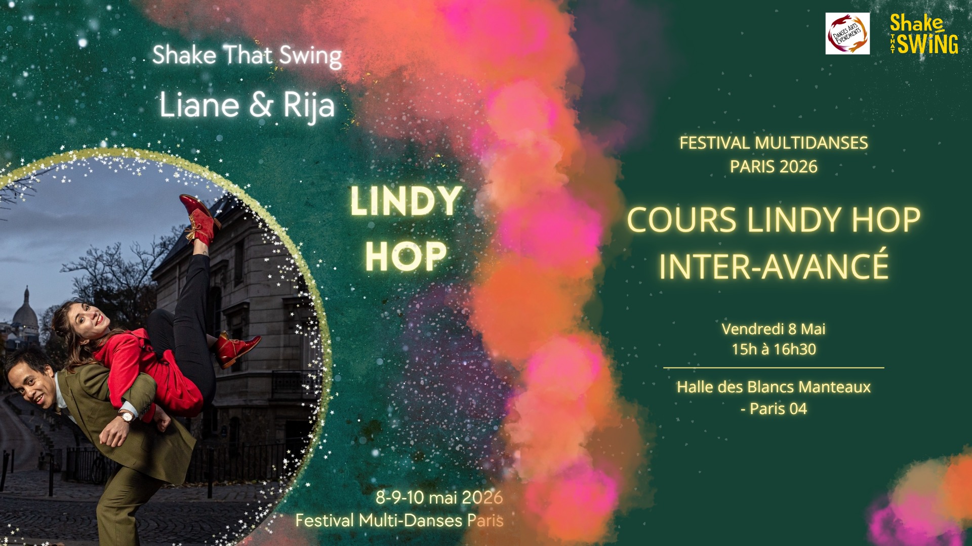 COURS LINDY HOP INTER AVANCÉ - Festival Multi-Danses Paris 2026