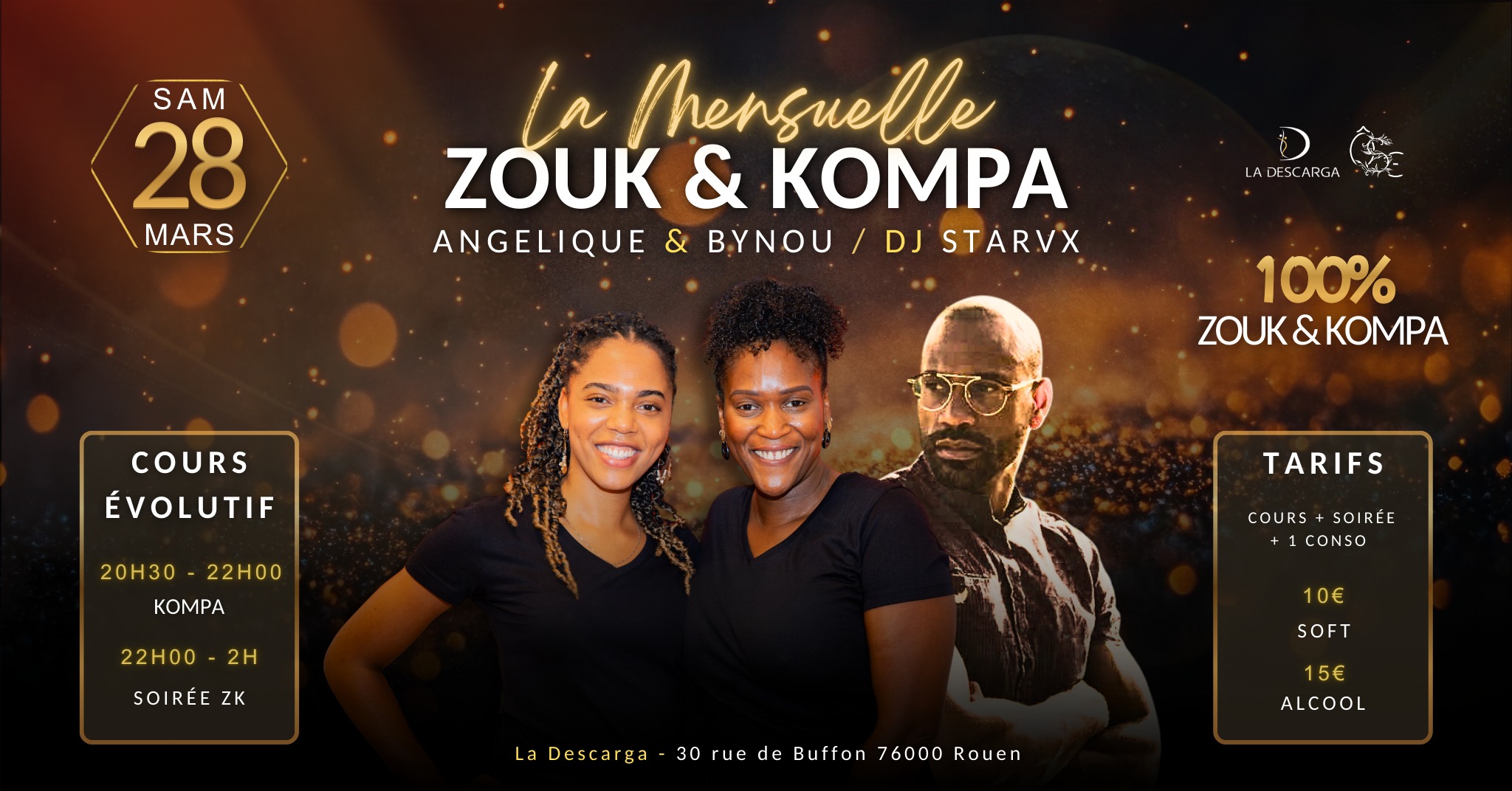 La Mensuelle Zouk Kompa ร la Descarga