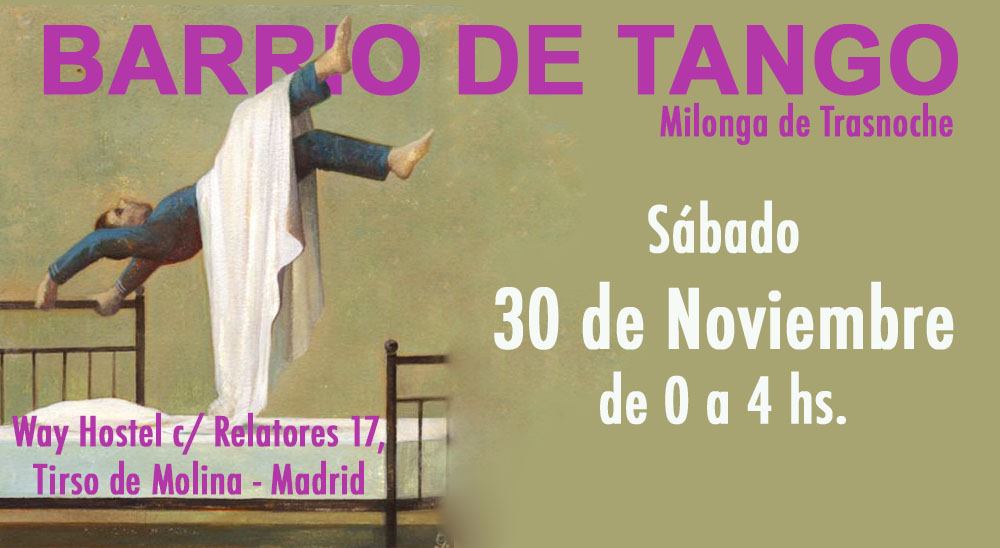 Hoy Barrio de Tango, Sábado 30 de Noviembre