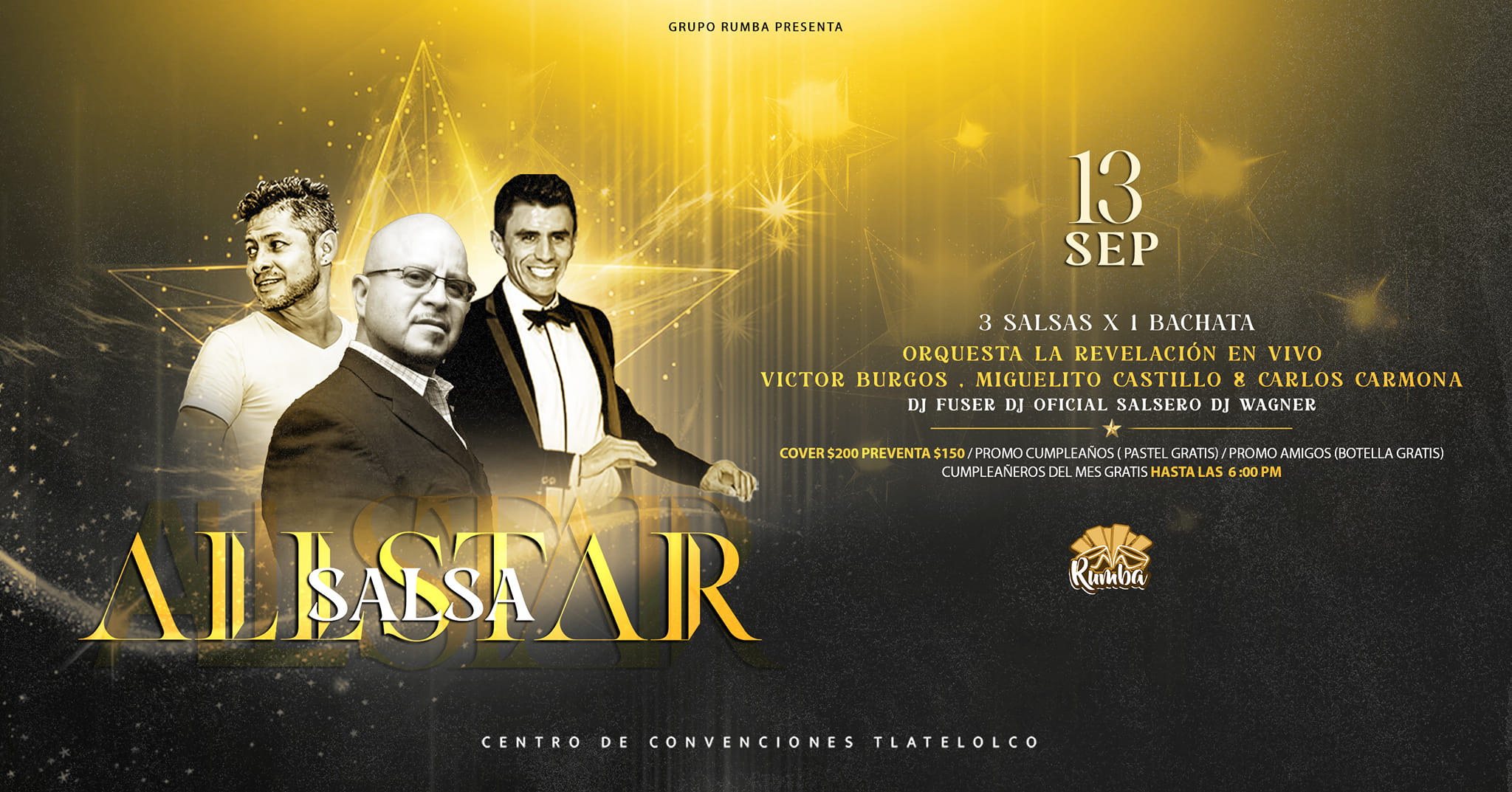 Salsa All Star ⭐ viernes 13 de septiembre - 9 pm