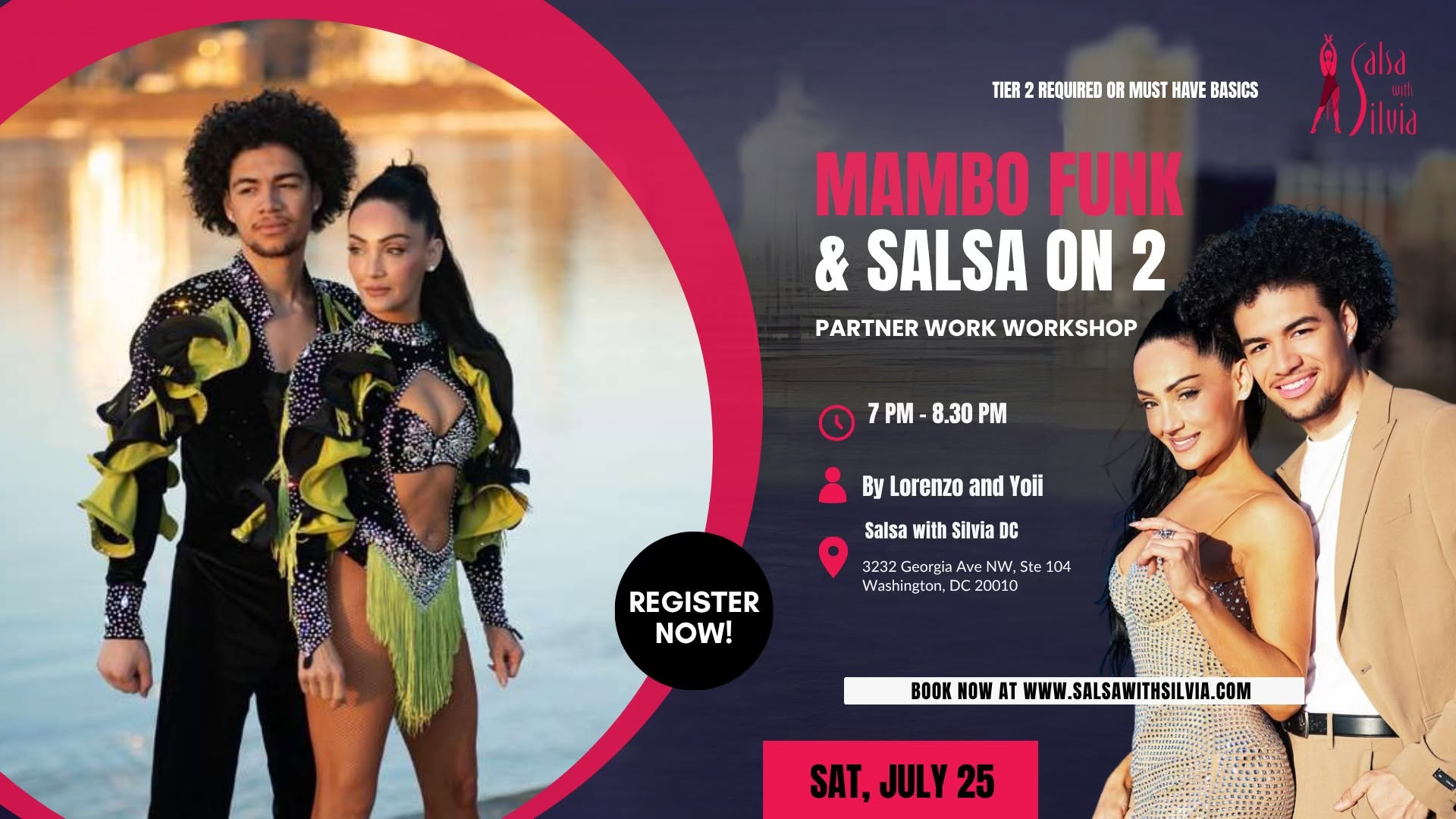Mambo Funk & Salsa On 2 Partner Work Workshop by Yoii & Lorenzo