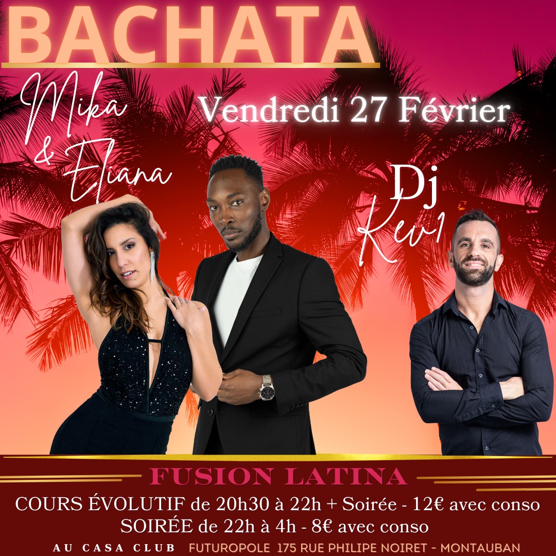 Soirée 100% By Fusion Latina au Casa Club