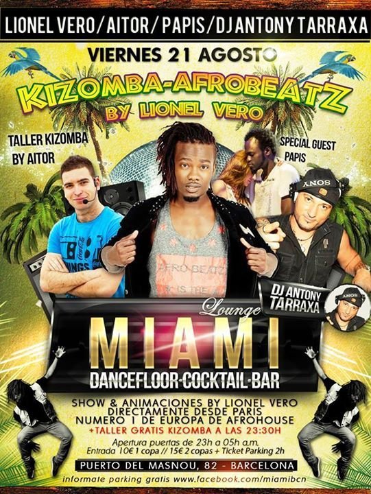 KIZOMBA AFROBEATZ VIERNES 21 DE AGOSTO