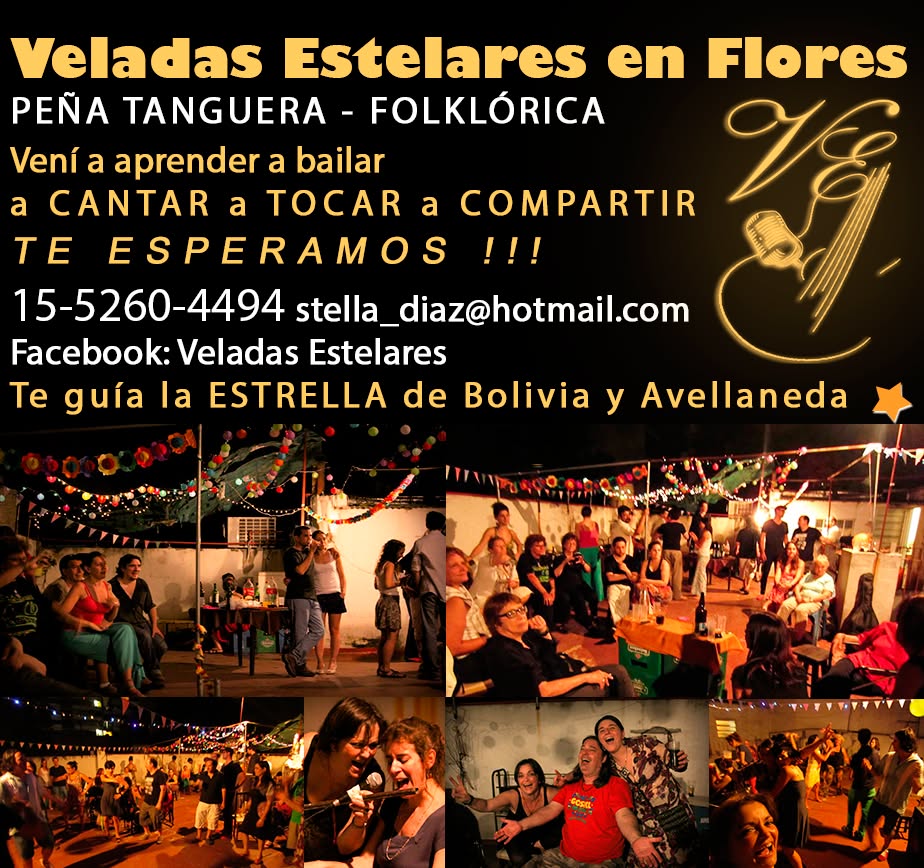HOY Miercoles 14 VENÍ A Casa!! Veladas Estelares en Flores