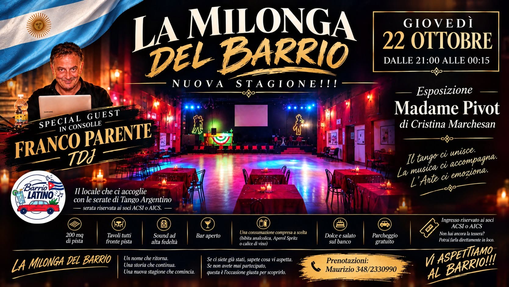 La serata che aspetti! Special Guest Franco Parente Musicalizador