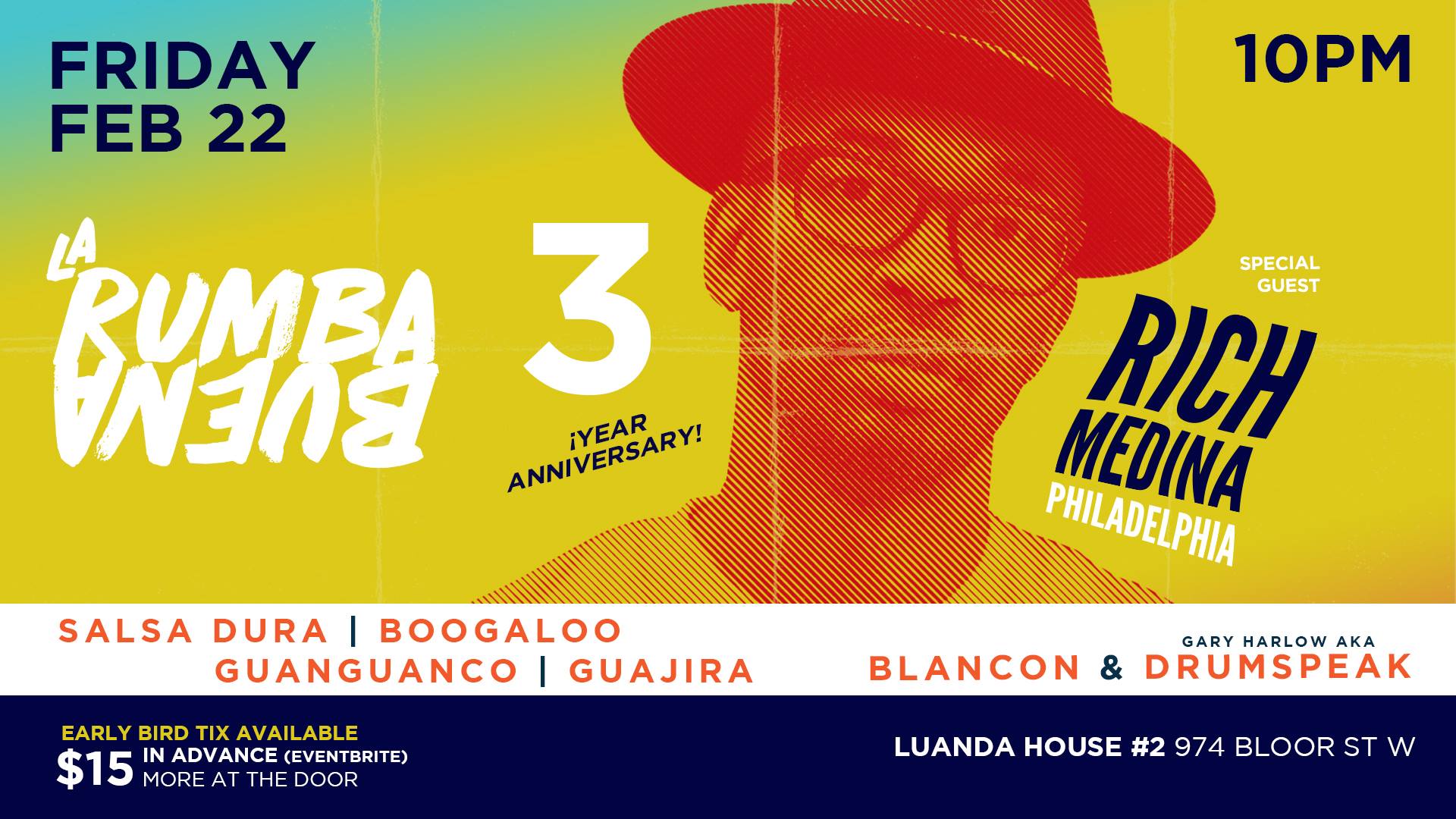 La Rumba Buena 3-Year Anniversary w Rich Medina