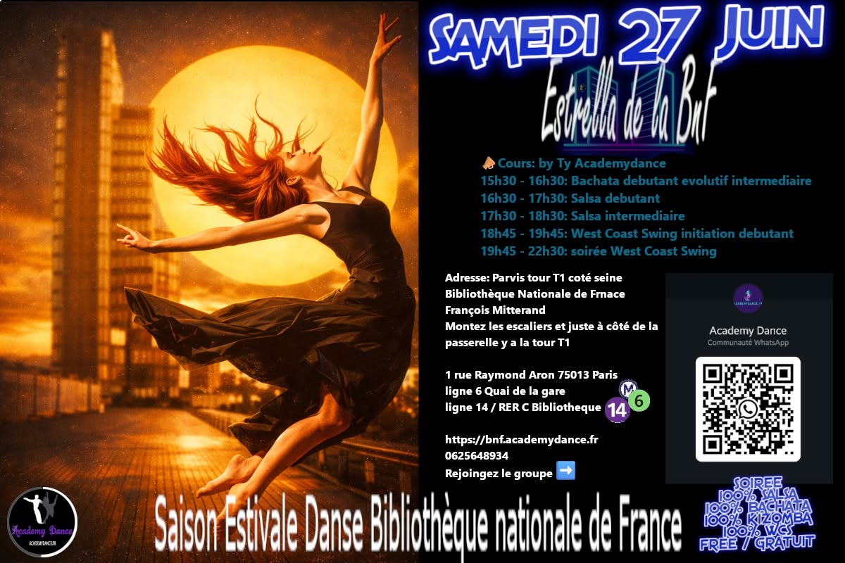 Estrella de la BnF Edition 2026: cours et danse