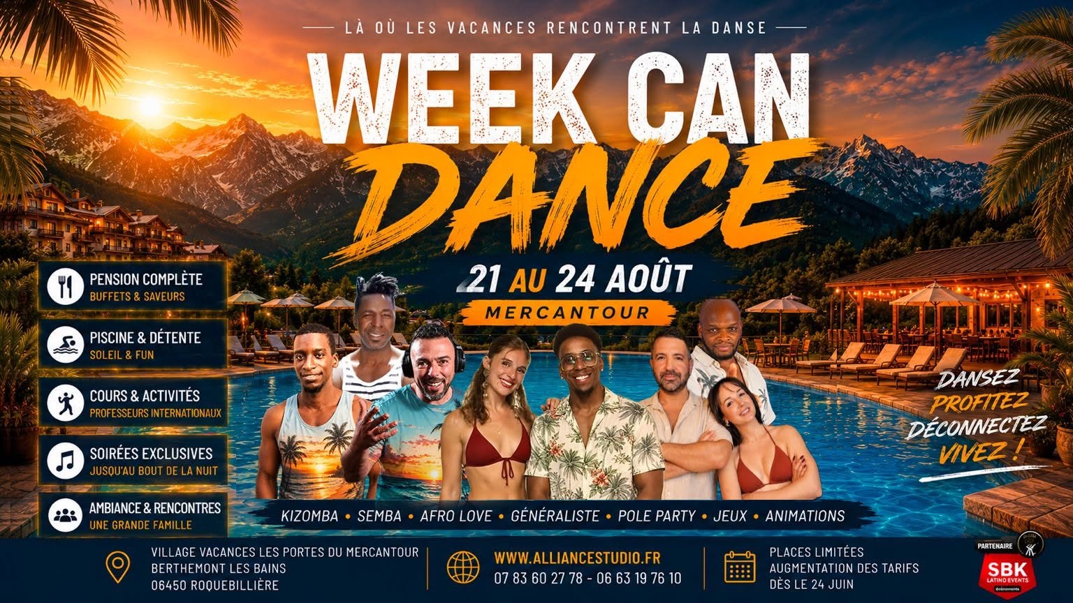Week Can Dance Kizomba - Mercantour 1h de Nice