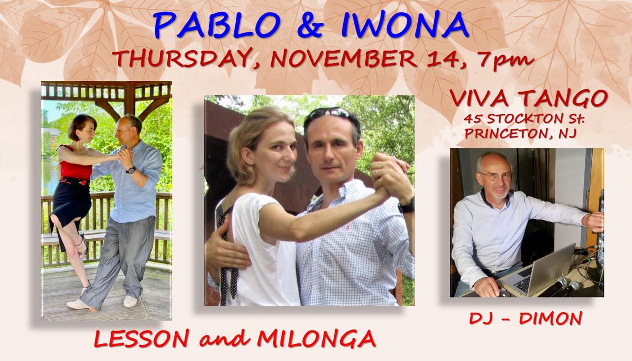 Milonga hosted by DJ DimOn and lesson by Pablo and Iwona