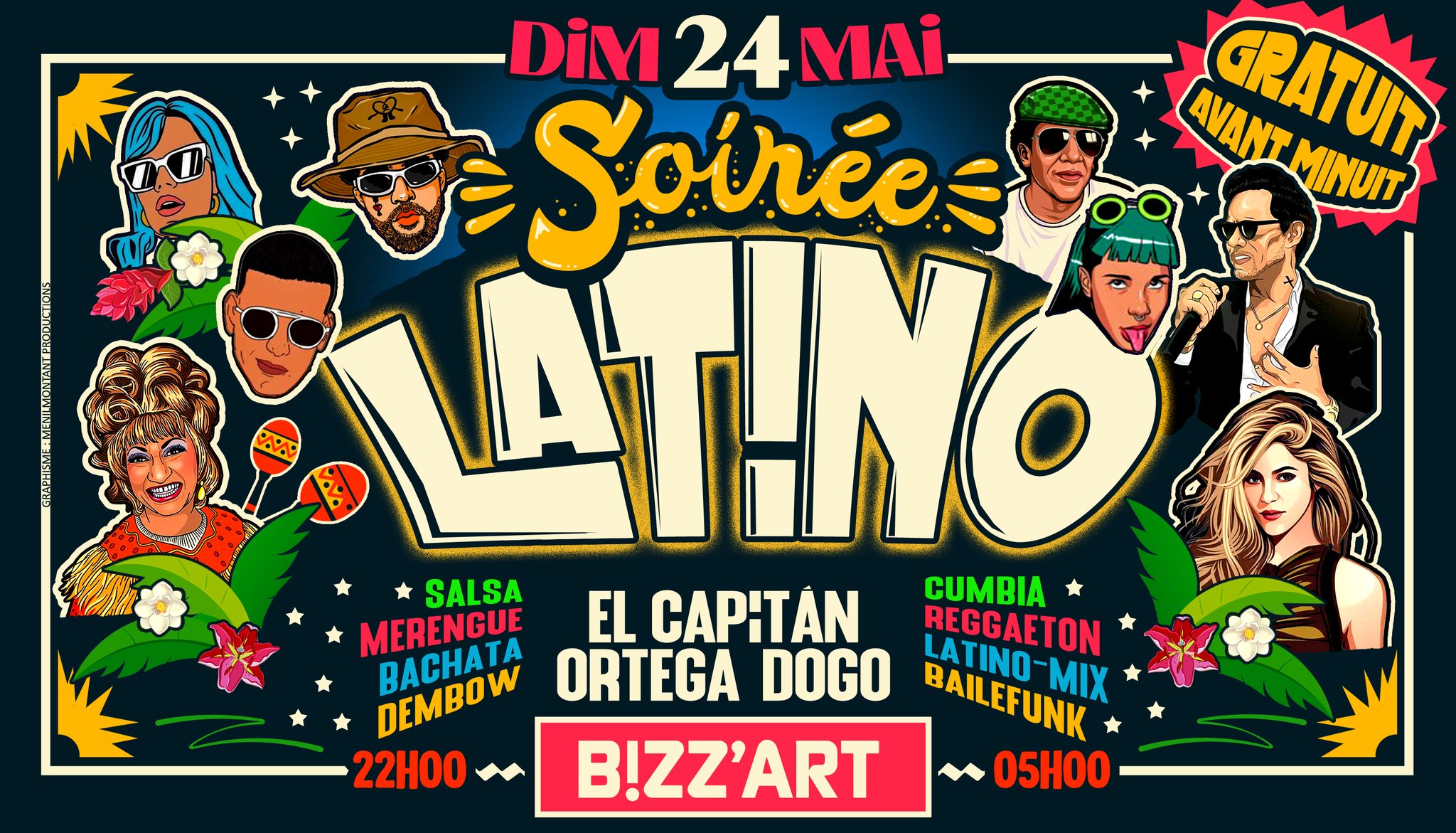 SOiRÉE LATiNO x CANAL ST MARTIN 🌴 Ven.29.Mai.2026💃🕺 au B!ZZART 🌻 ENTRÉE GRATUITE AV.MiNUiT !!!