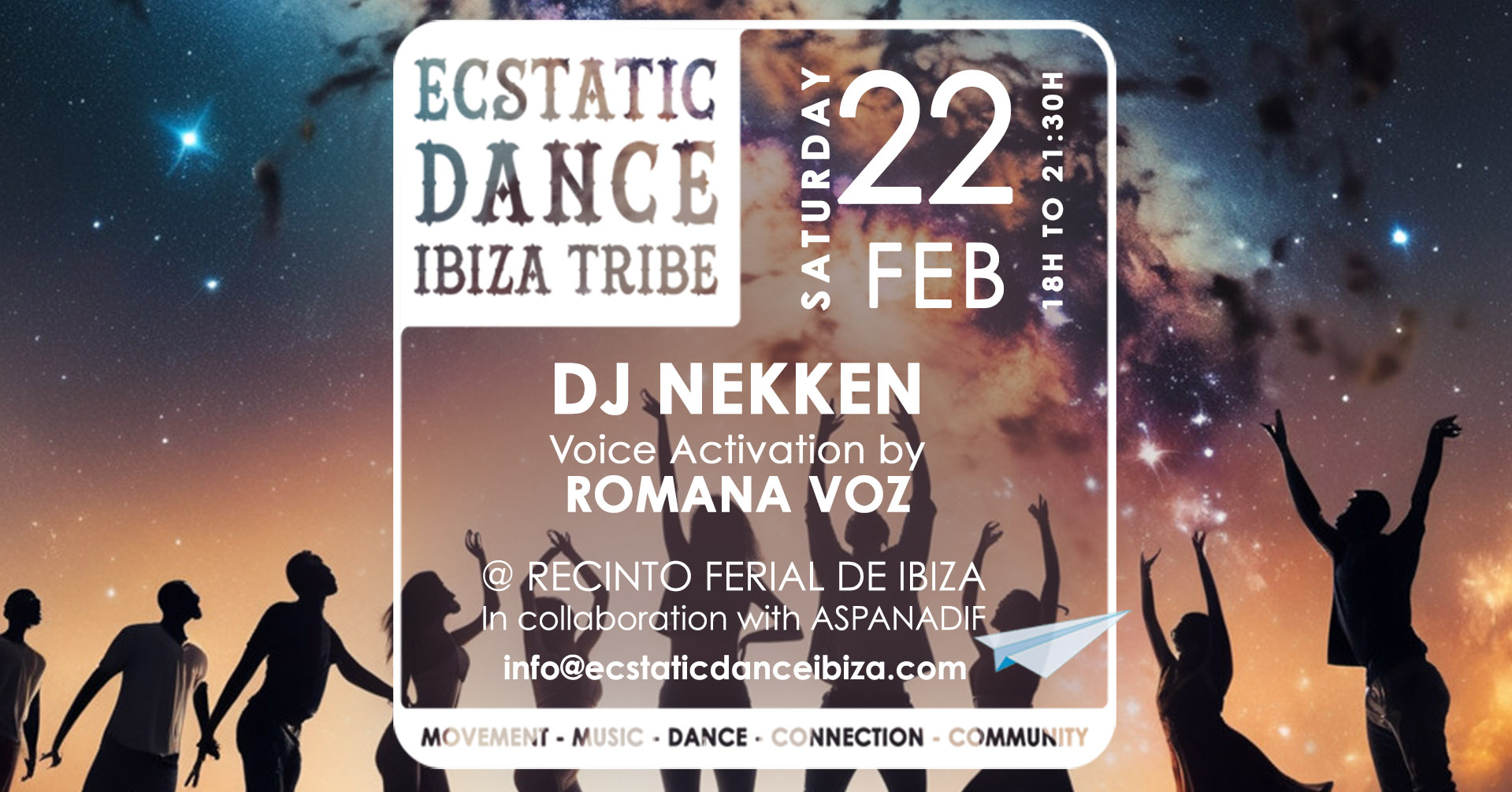 ECSTATIC DANCE IBIZA DJ Nekken & Romana Voz