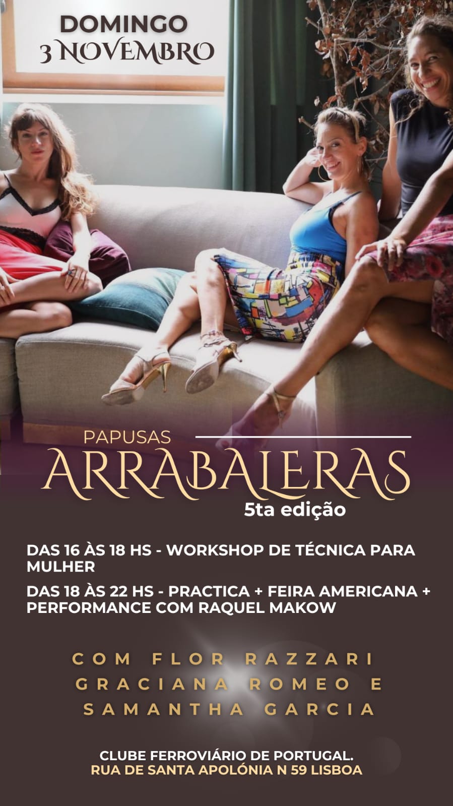 “Papusas Arrabaleras” 5º Edição + Perfomance