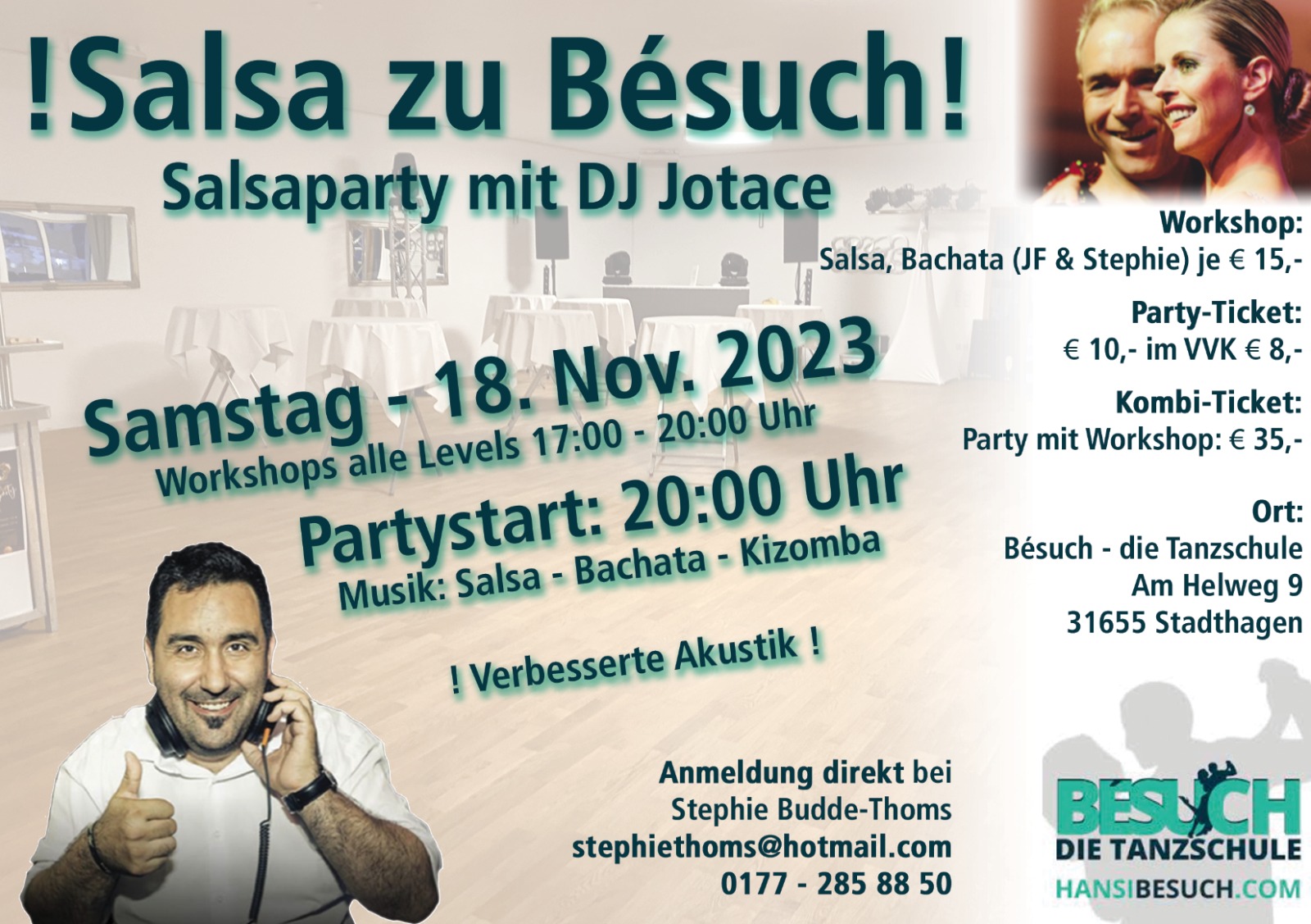 !Salsa zu Bésuch! mit DJ Jotace