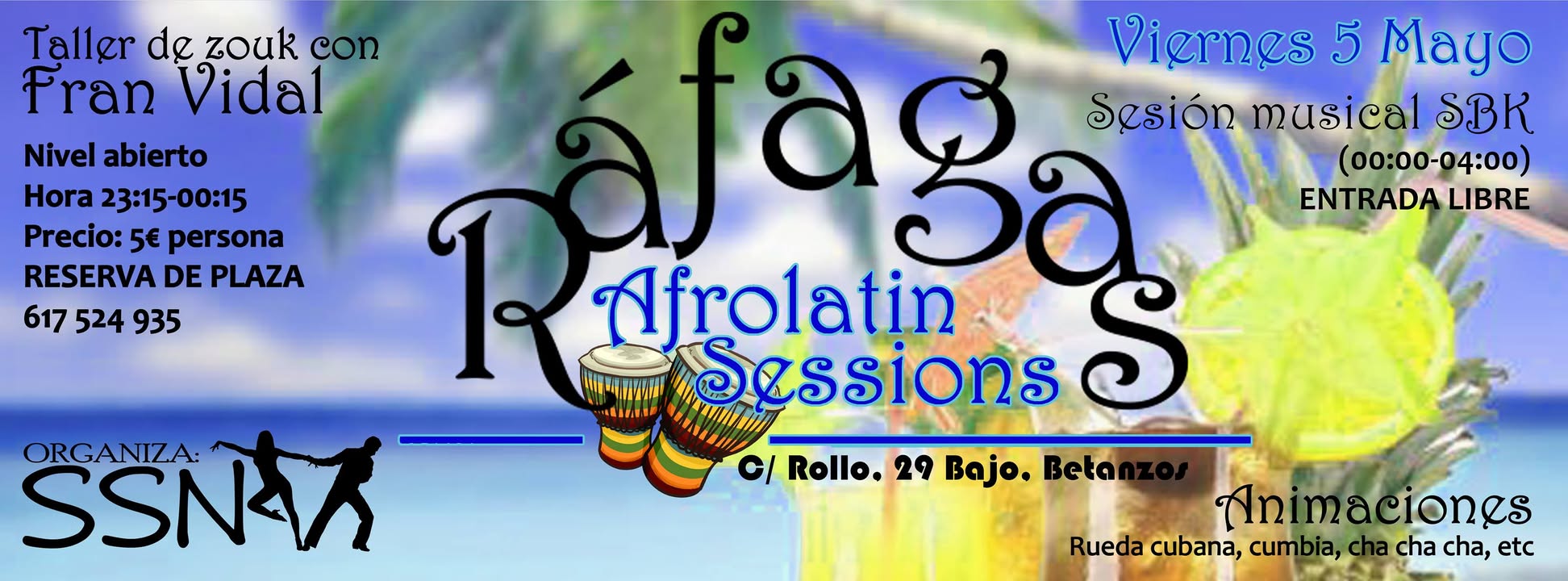 Ráfagas Afrolatin Sessions. Zouk con Fran Vidal.