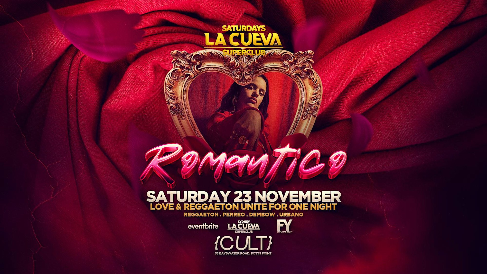 La Cueva Superclub Saturdays SYDNEY SAT 23 NOV Romantico