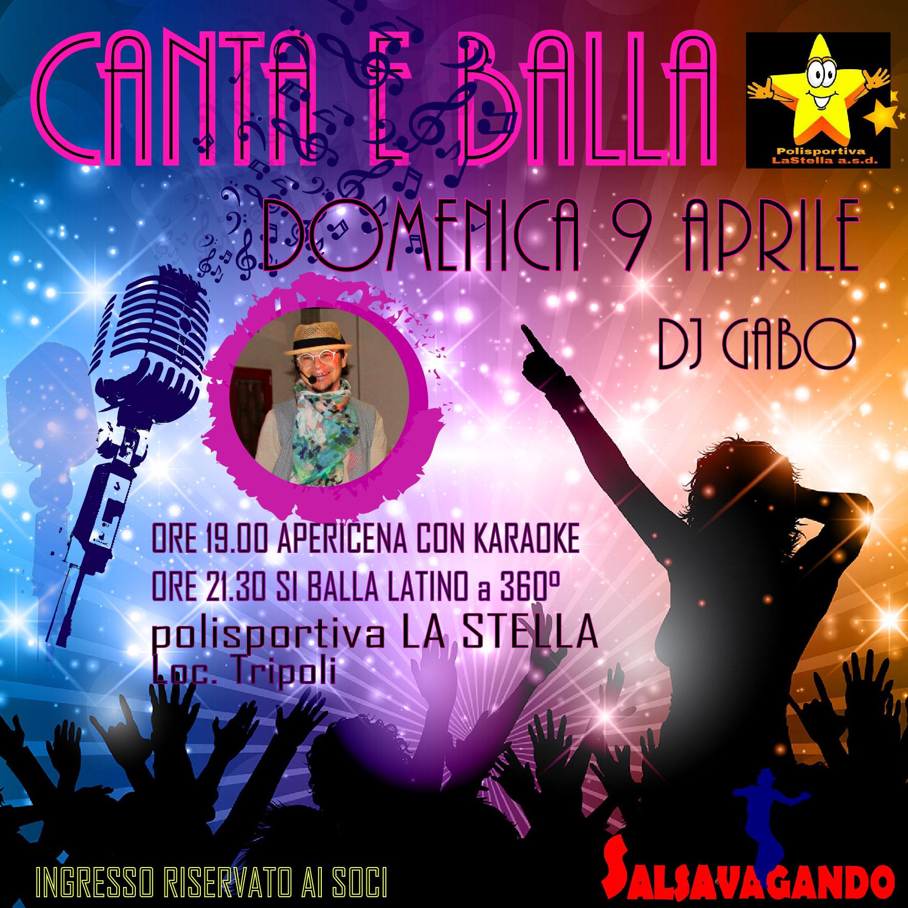 Domenica 9 Aprile CANTA e BALLA