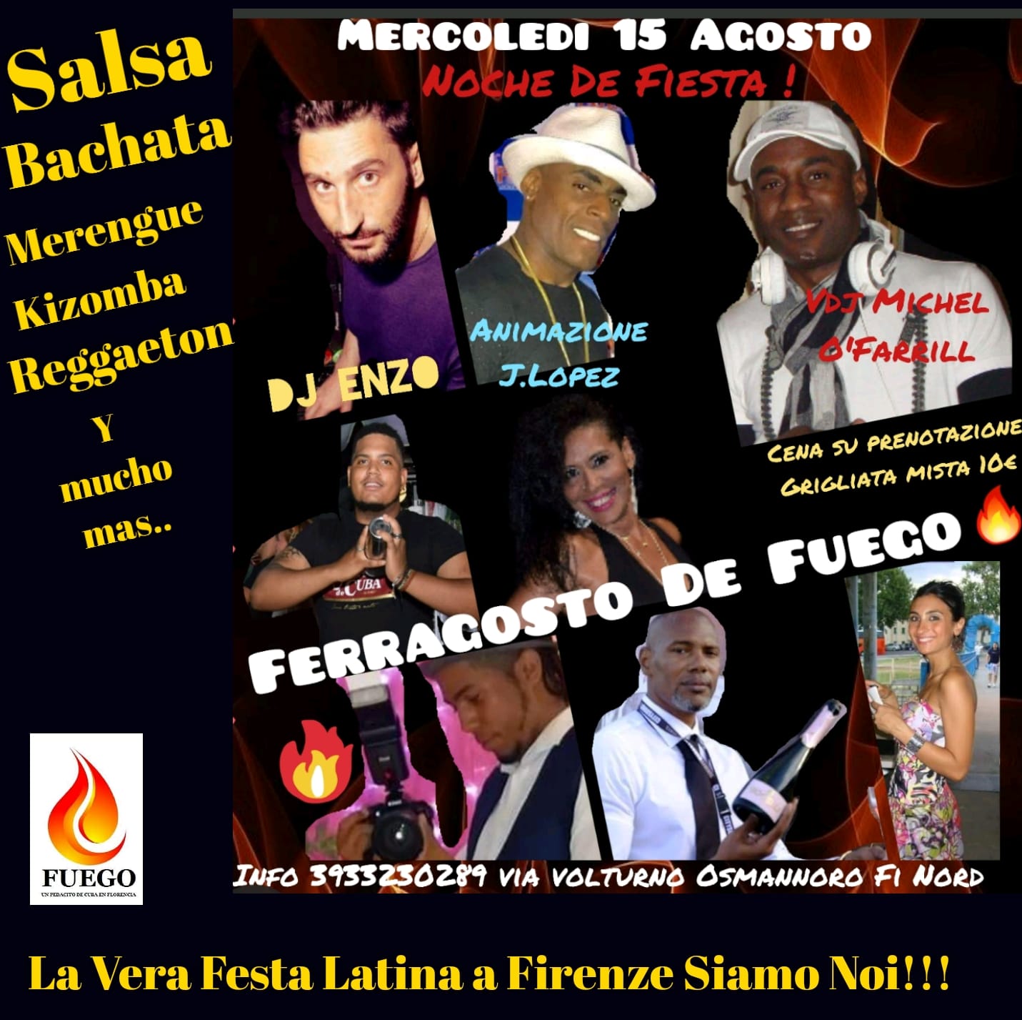Ferragosto Latino Al FUEGO Firenze nord
