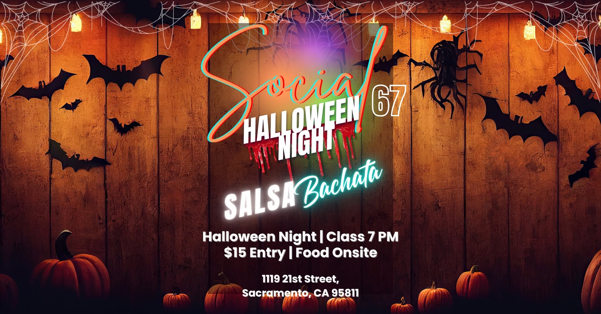 Salsa & Bachata Dancing in Sacramento Halloween Night Social
