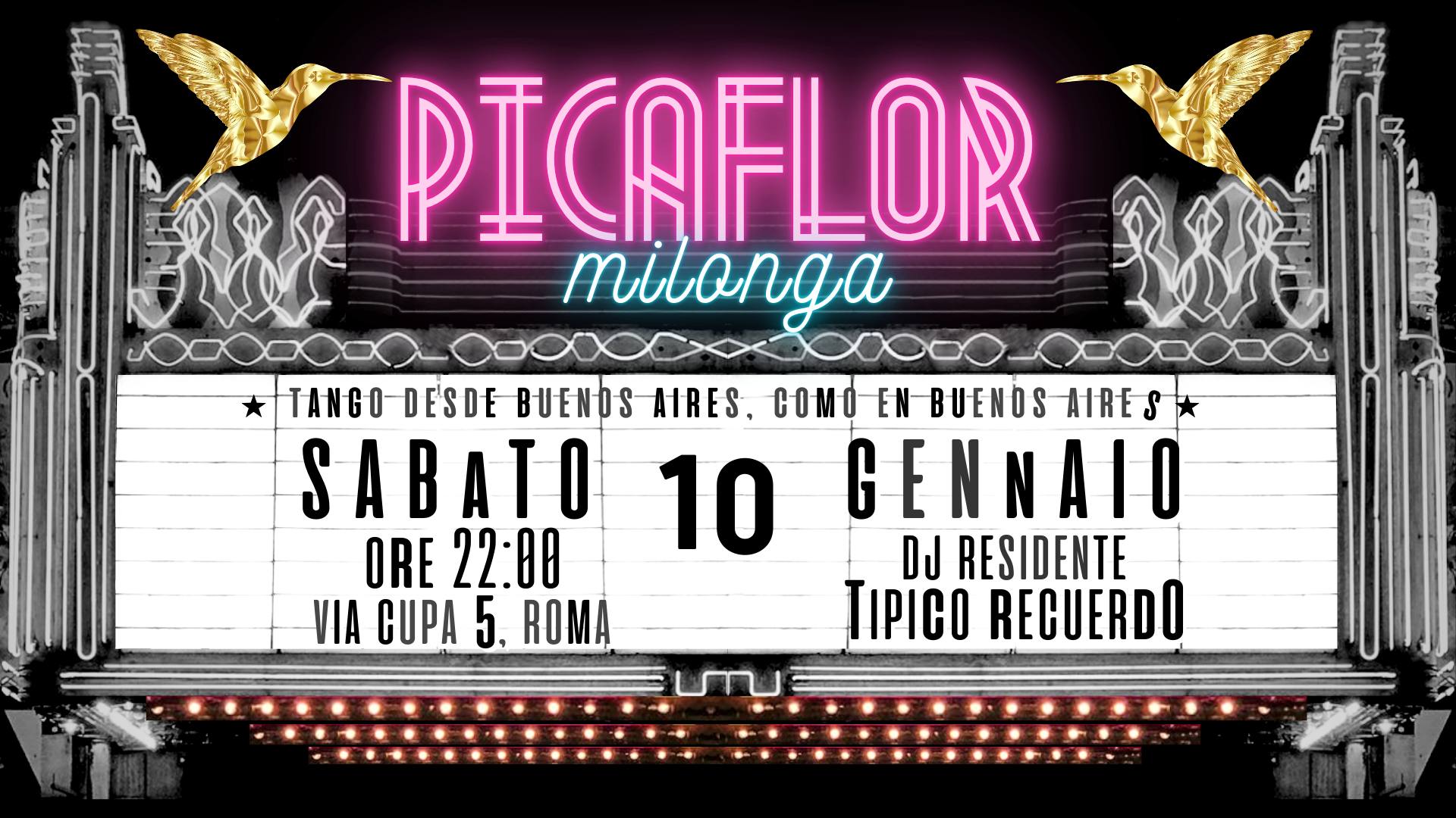 Picaflor โจ 10 gennaio โจ Roma