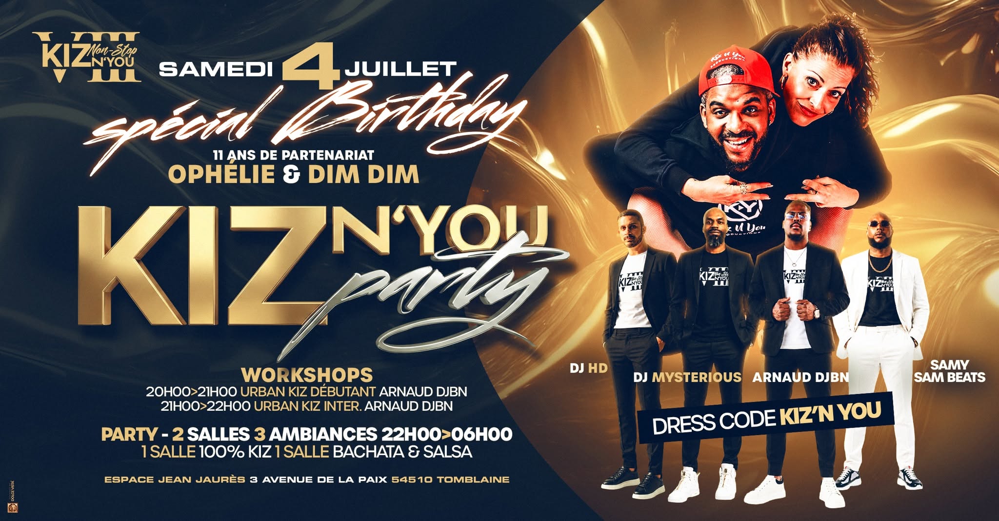 KizNyou Party Partnerships Birthday