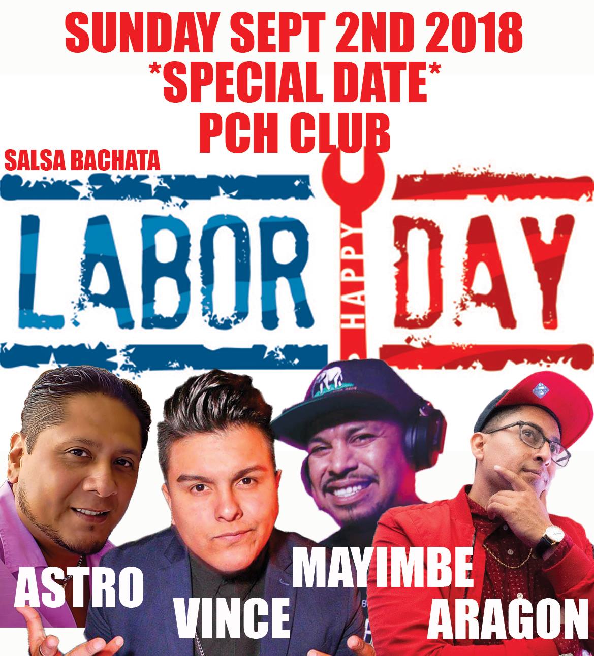 Labor day Sunday Sunday at PCH CLUB