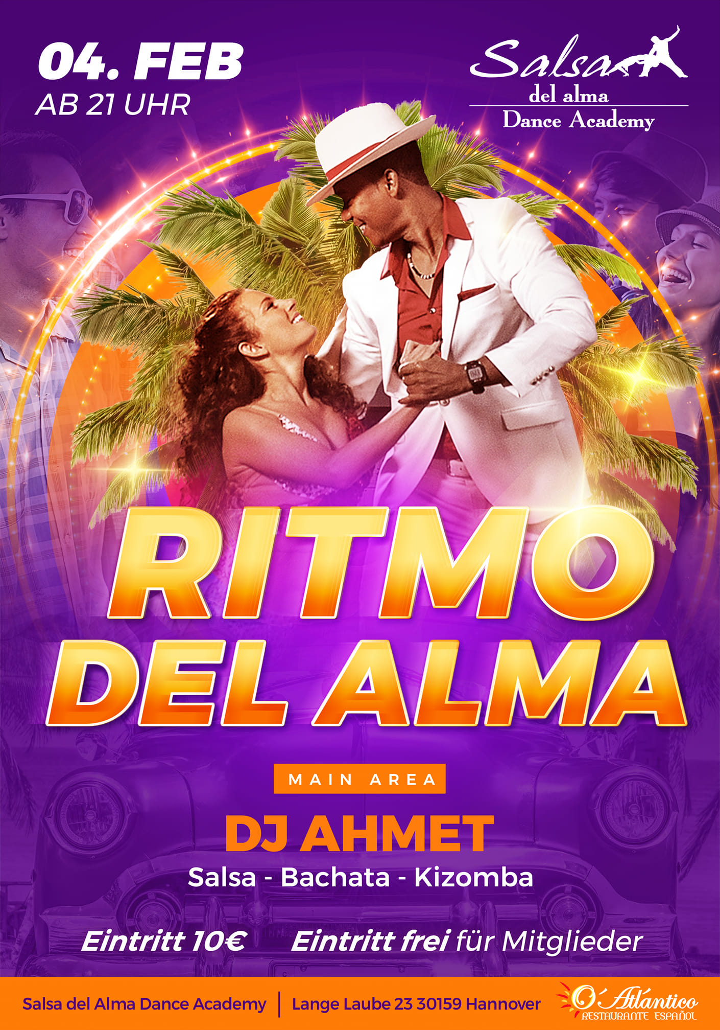 Ritmo del Alma Party am 04.02.2023 💃 - mit freiem Eintritt für SDA-Mitglieder ❤️